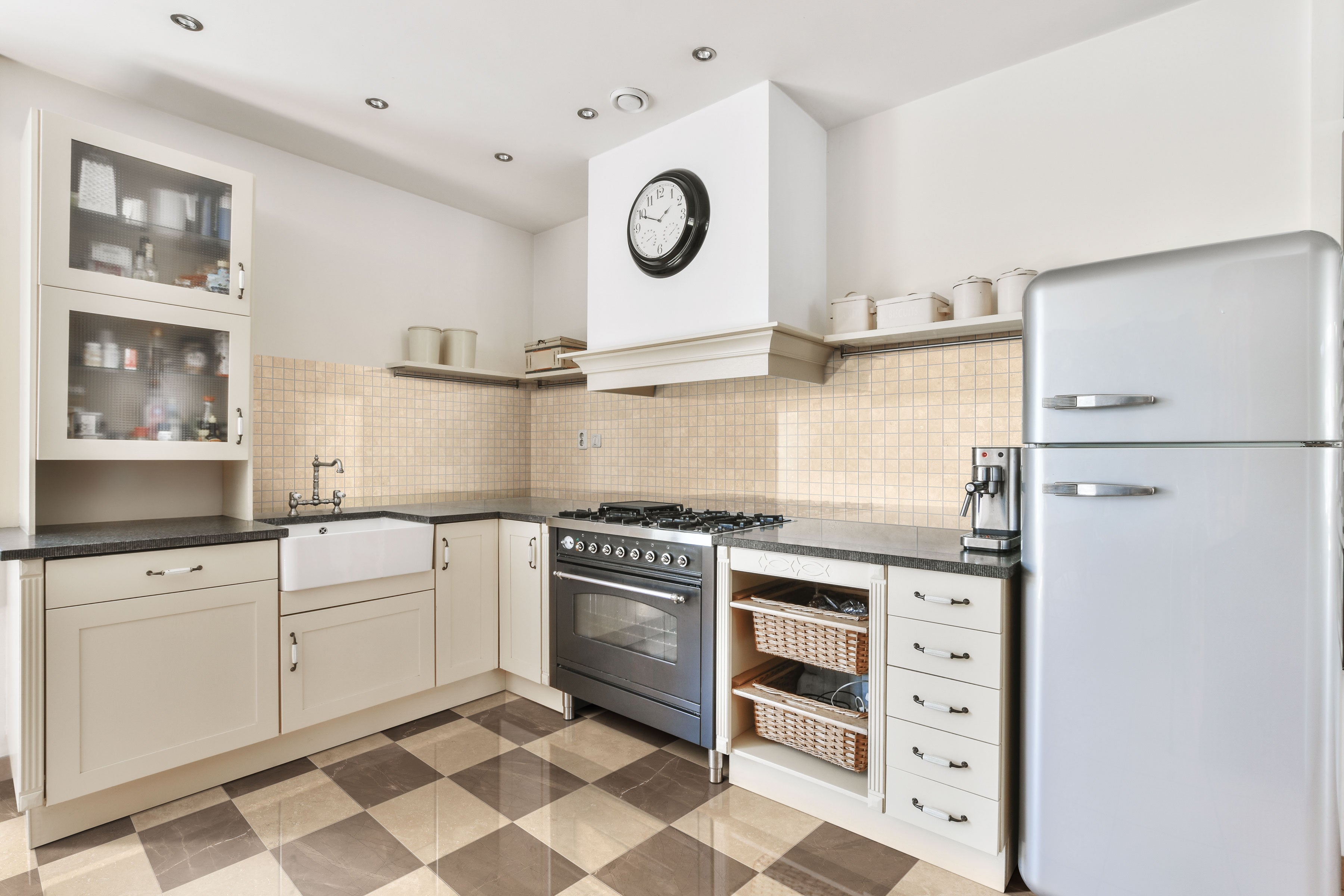 Luxury 12x12 Polished Porcelain Tile in Marfil