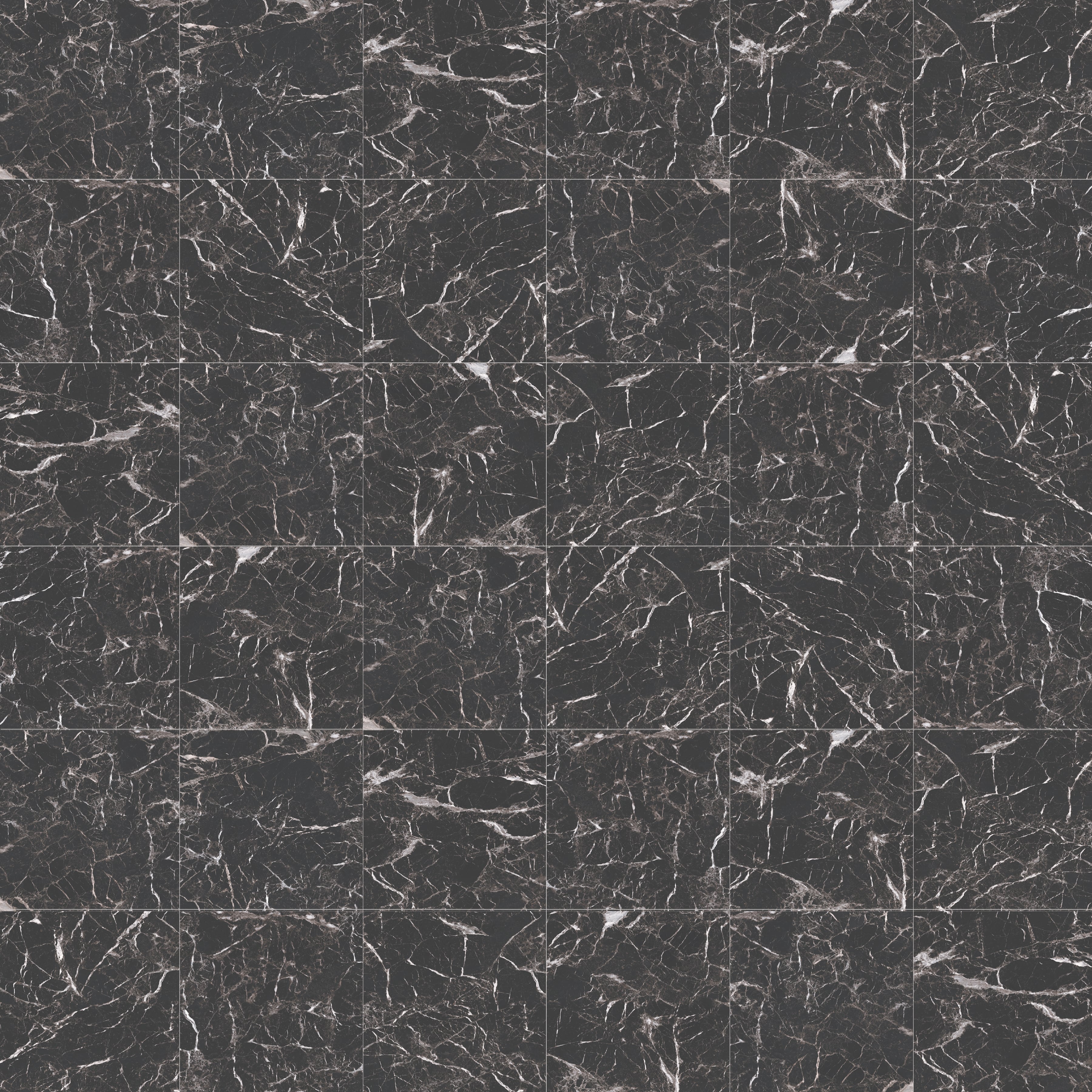Marbles 2x2 Polished Porcelain Mesh Mosaic Tile in Marmo Nero