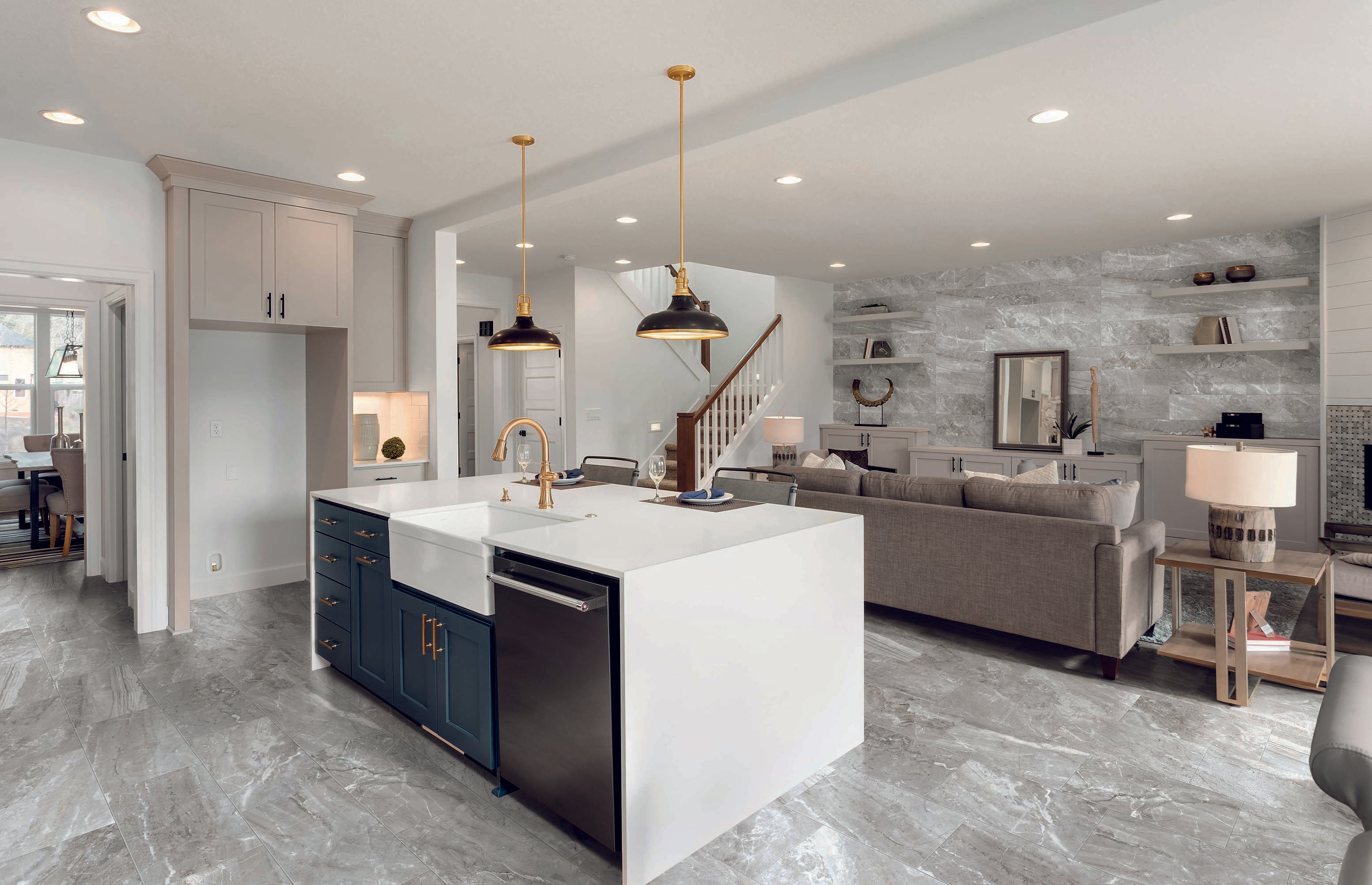 Marbles 24x48 Matte Porcelain Tile in Oniciata Grey