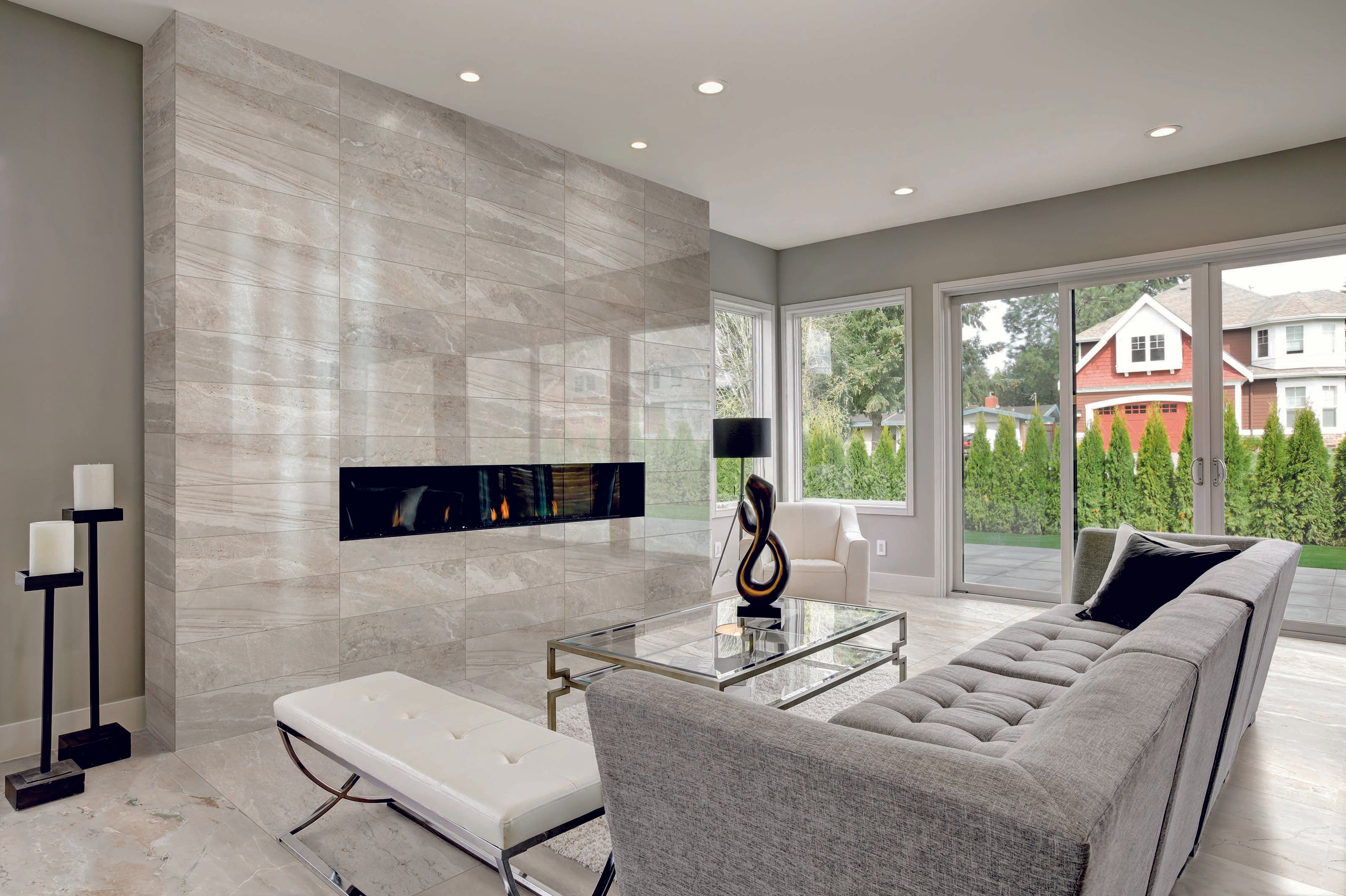 Marbles 24x48 Matte Porcelain Tile in Oniciata Ivory
