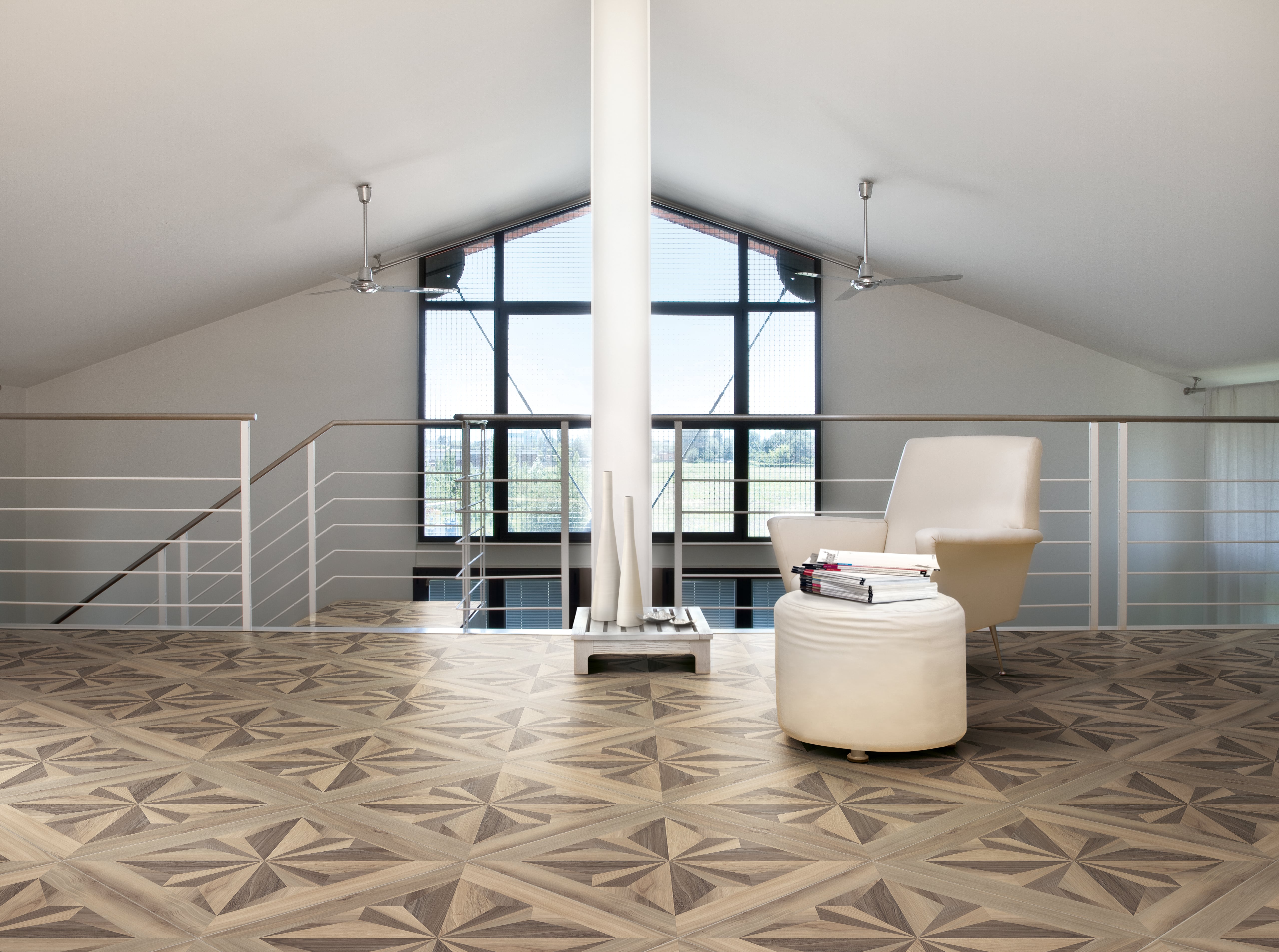 lemohoney03　0724 Mood Wood 24x24 Matte Porcelain Cassetone Décor Tile in