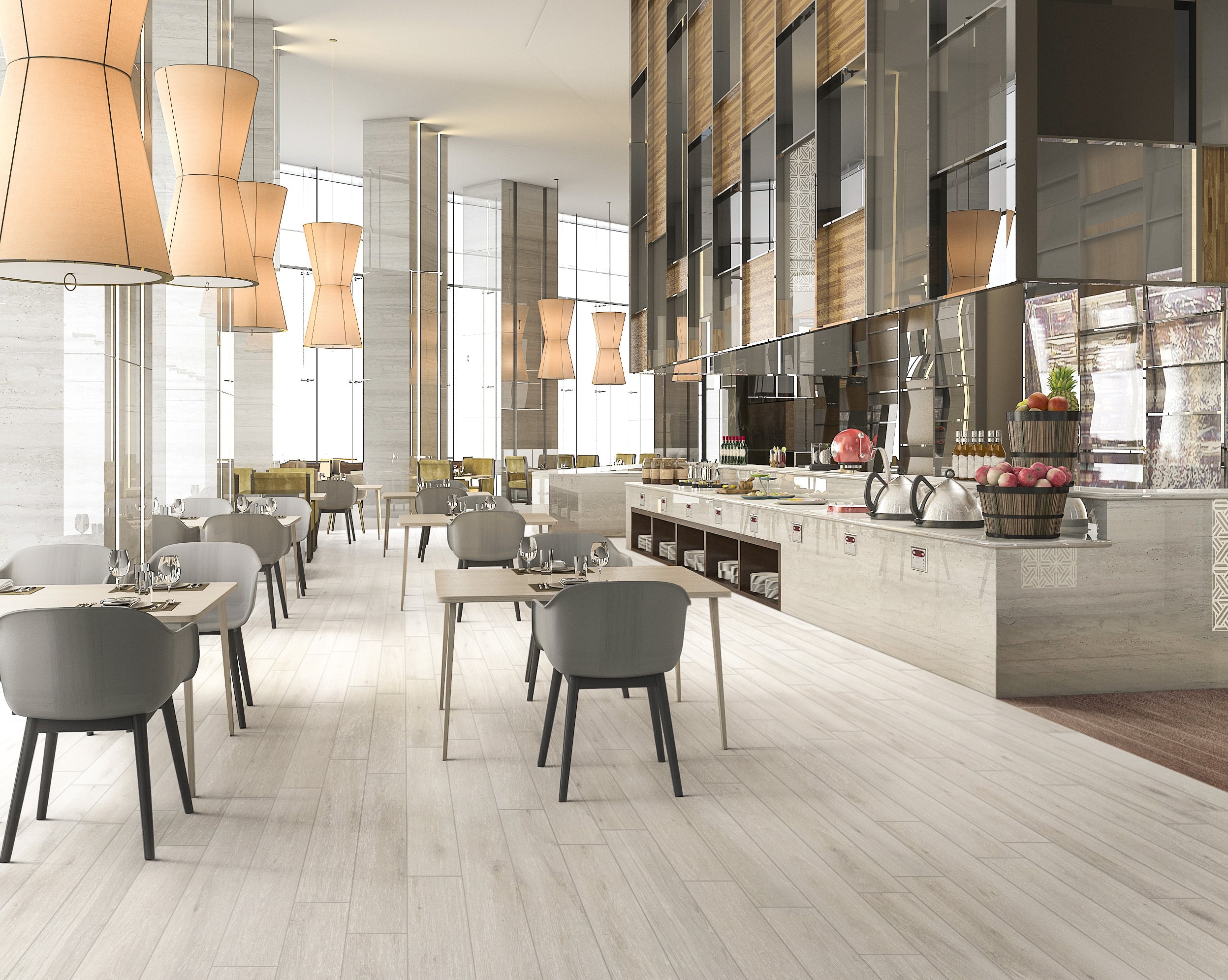 Native 8x48 Matte Porcelain Tile in Poplar