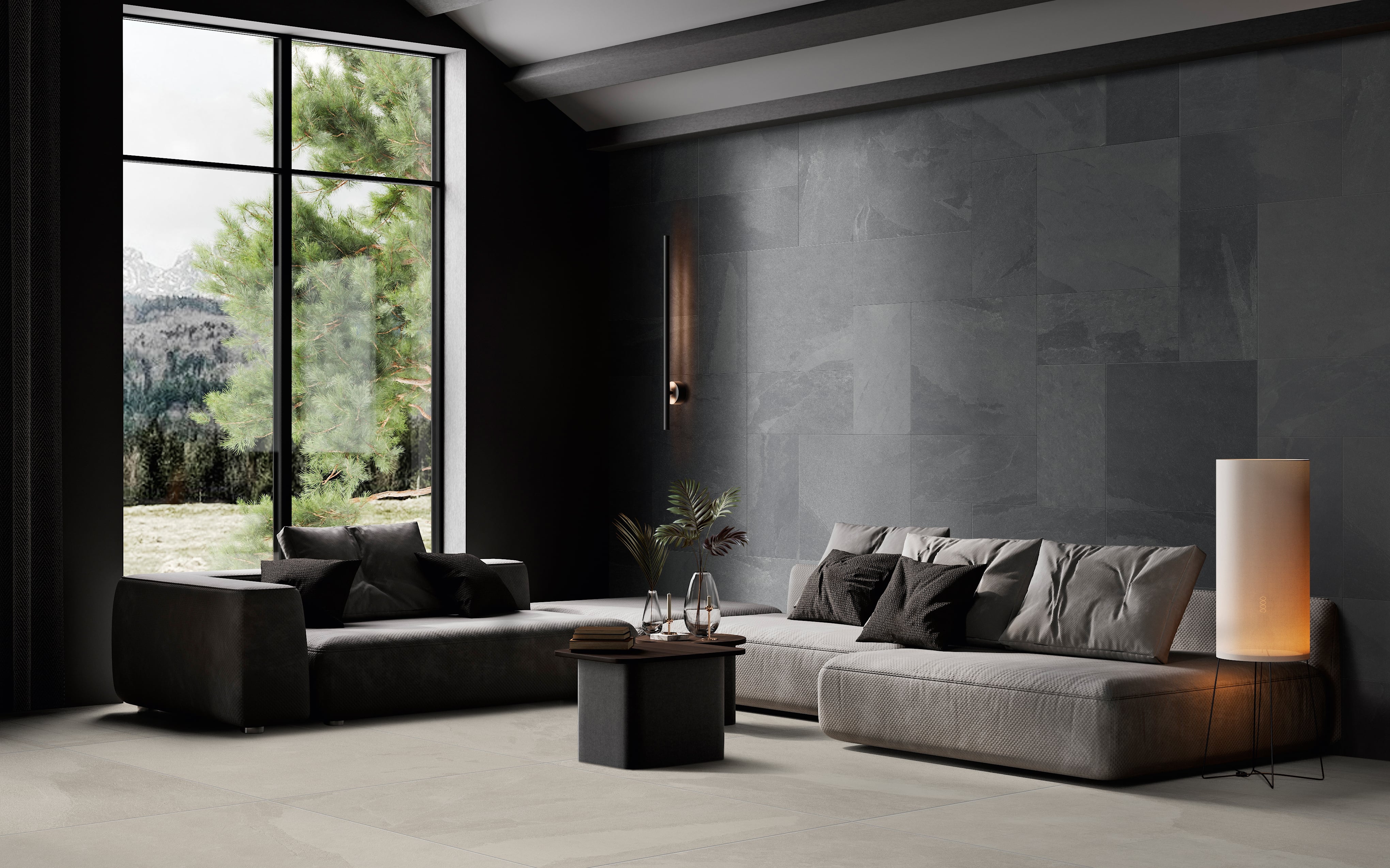 Net-Zero 12x24 Matte Porcelain Tile in Lava