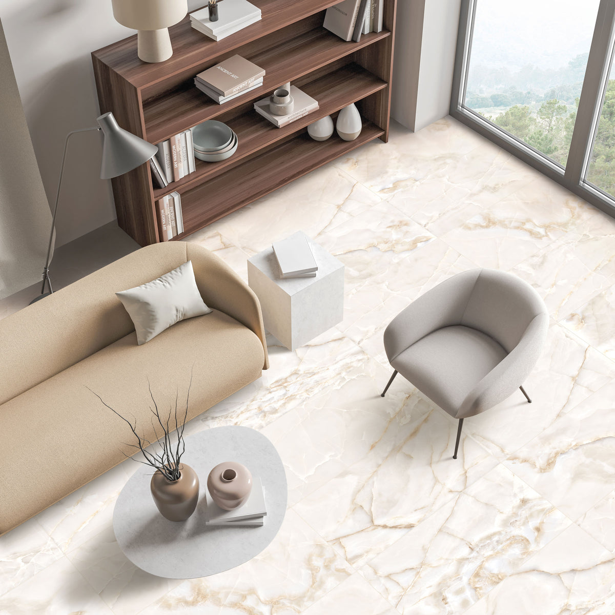 Onyx 24x48 Matte Porcelain Tile in Ivory – MILE®stone