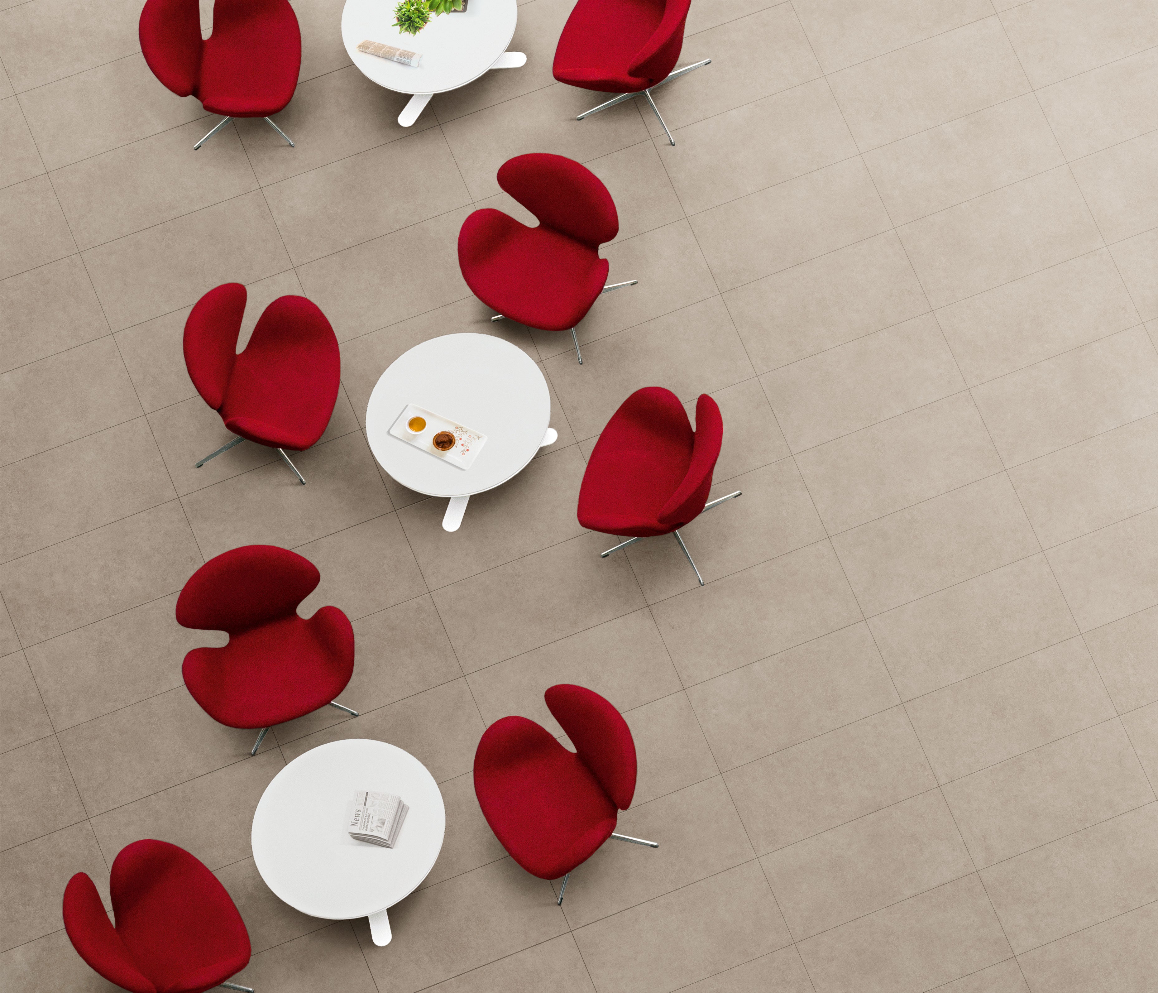 Plaster 2.0 16x32 Matte Porcelain Tile in Tortora