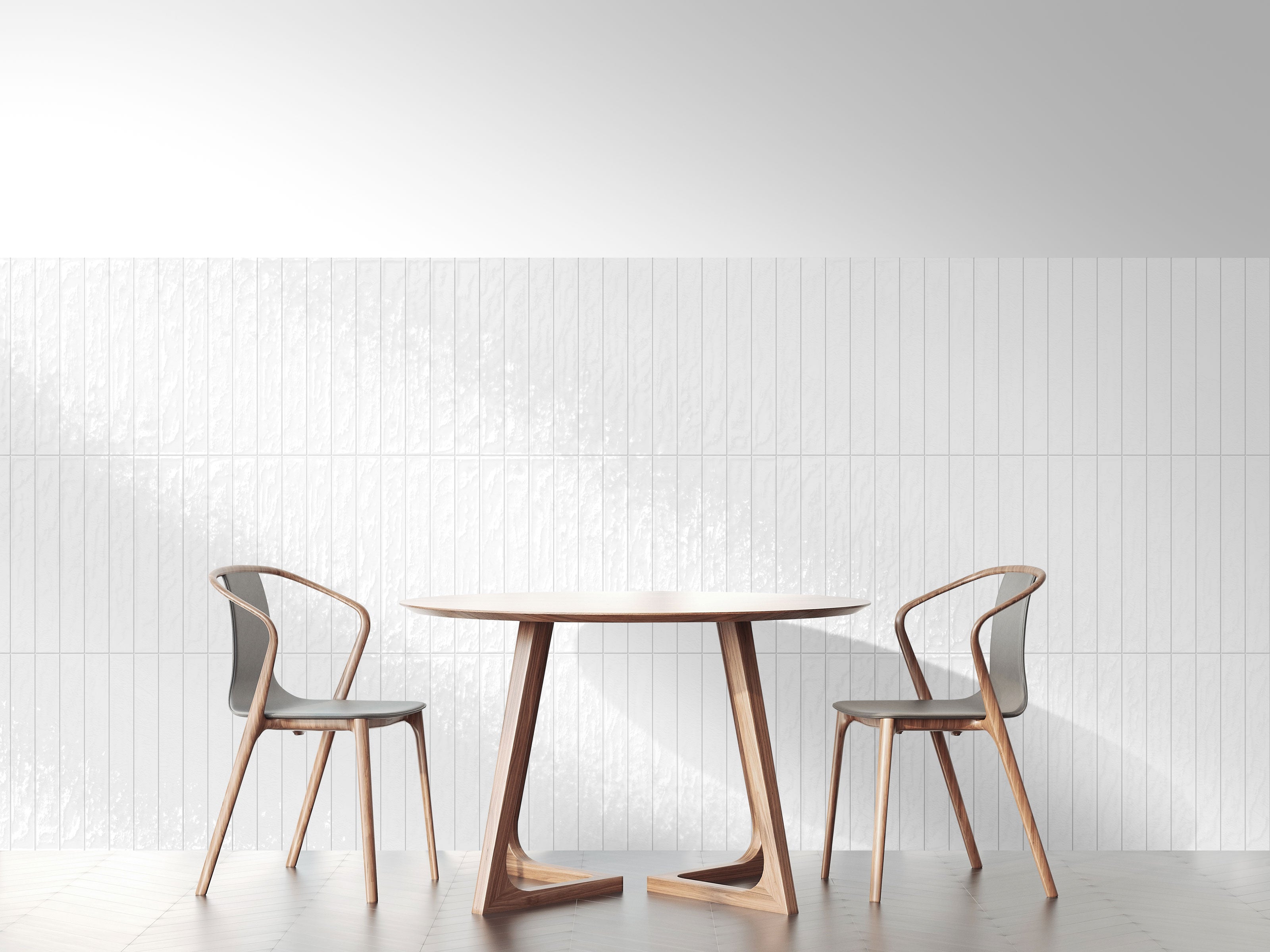 Playful 3x24 Glossy Porcelain Tile in Arctic