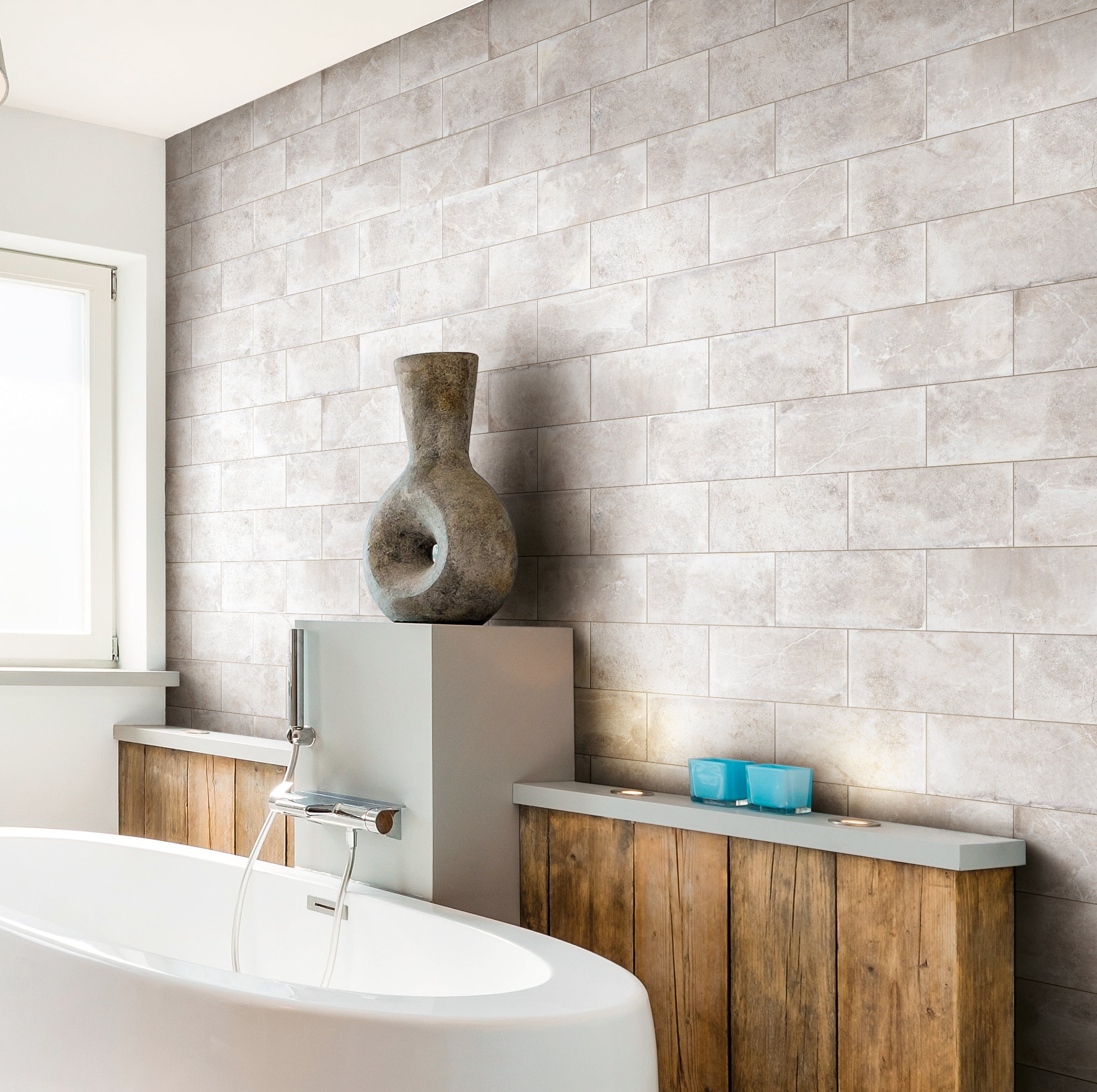 Rustic Stone Taupe 6x12 Matte