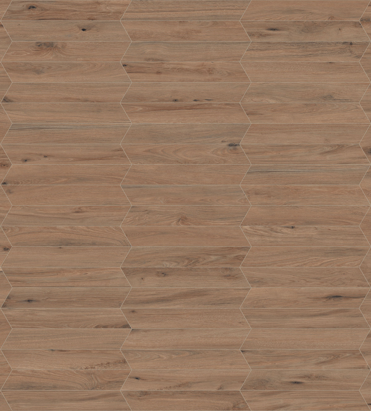 Shapes 4x24 Matte Porcelain Chevron Tile in Chestnut A+B – MILE®stone