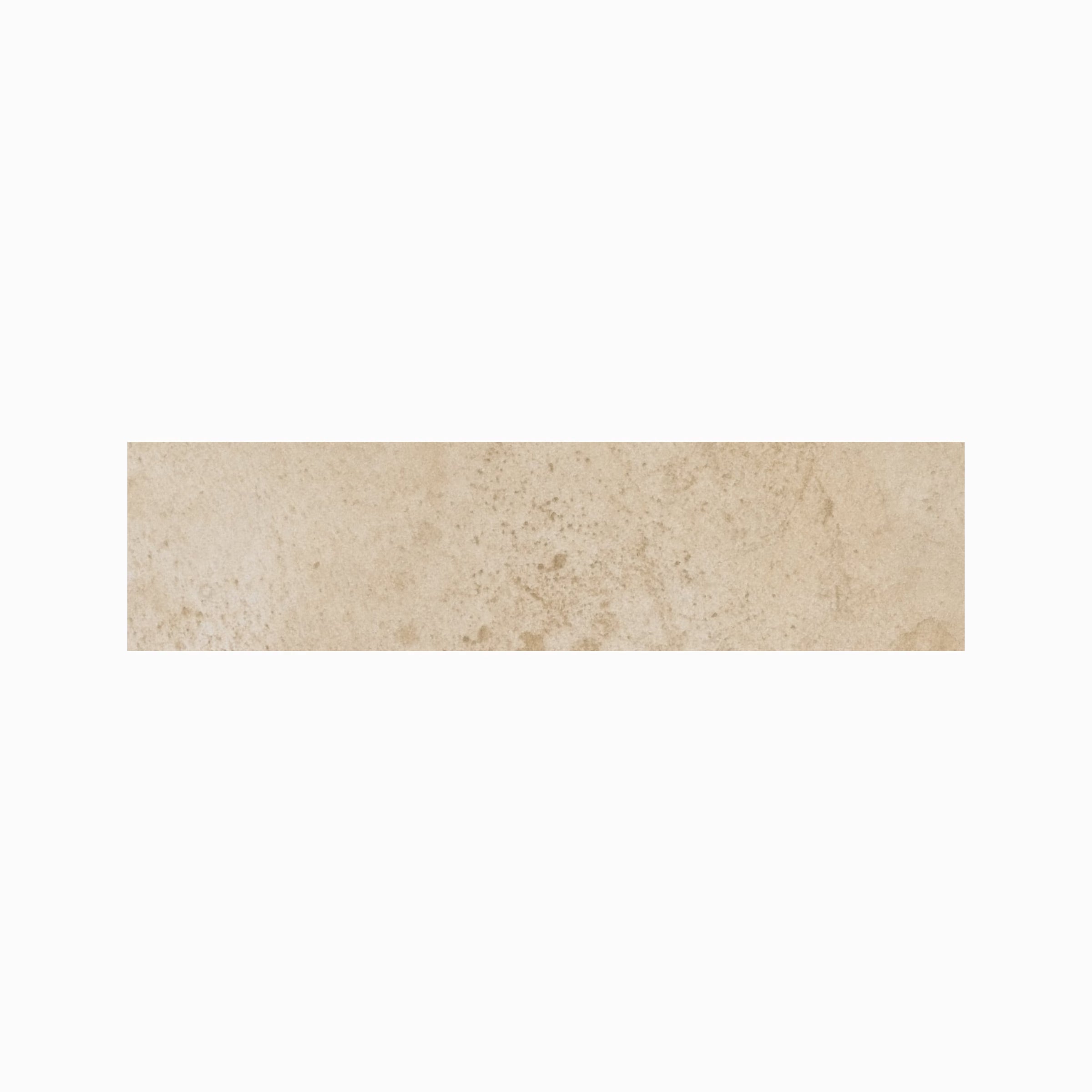 Stonefire 3x12 Matte Porcelain Bullnose Tile in Almond
