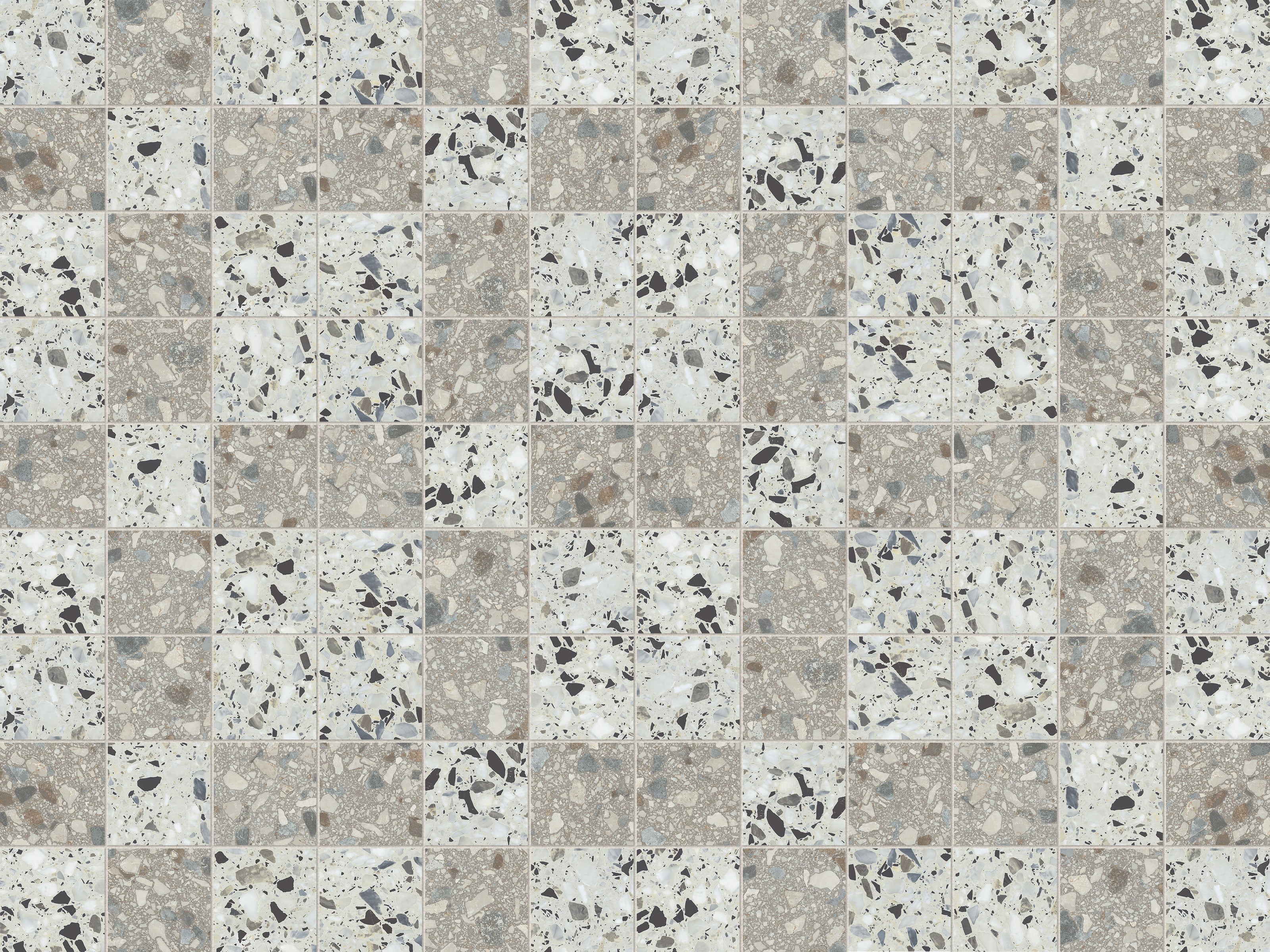 ストーンヘンジ Terrazzo Allure™ 4x4 Matte Porcelain Tile in Stonehenge – MILE®stone
