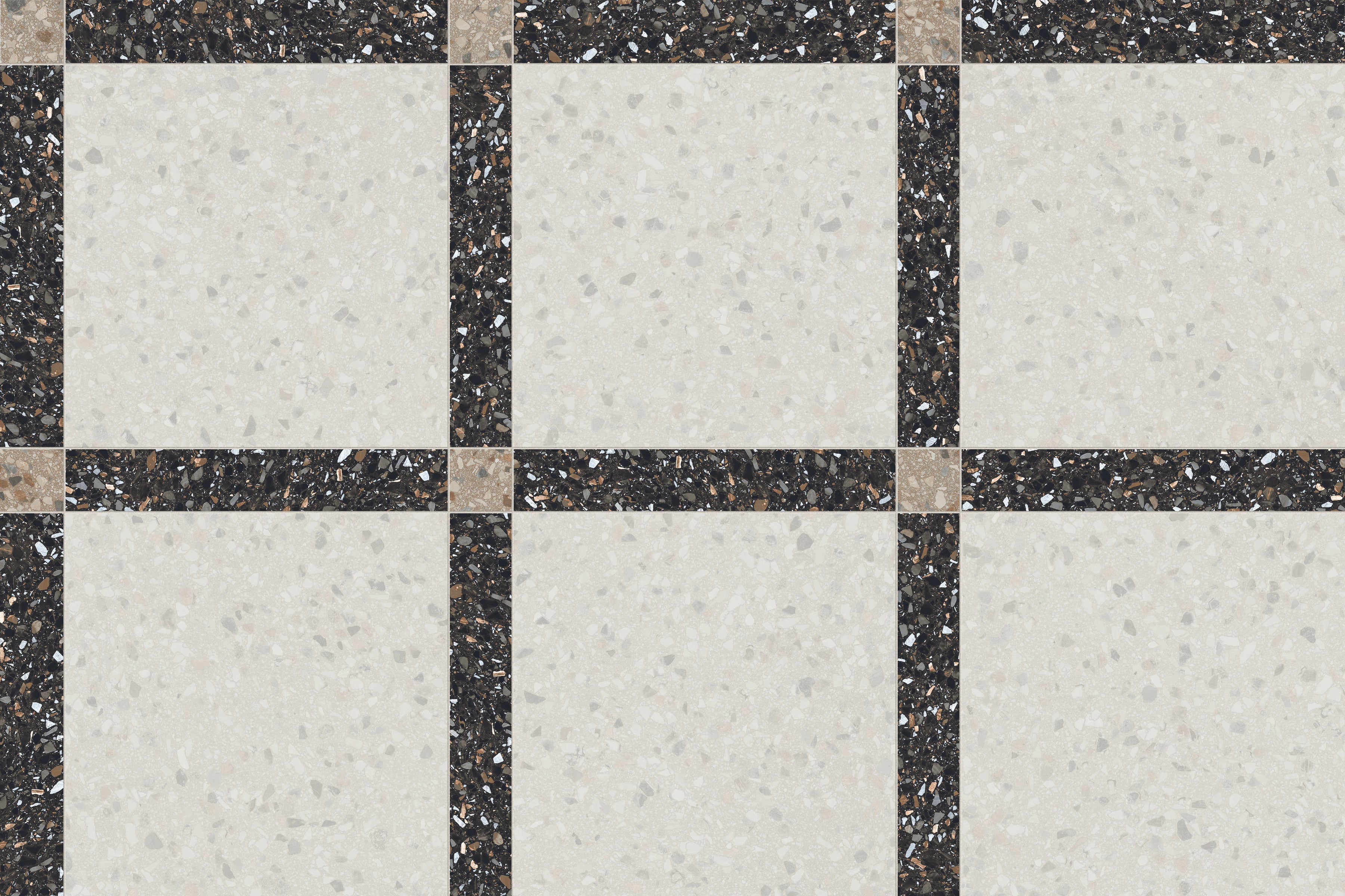 Terrazzo Allure™ 4x24 Matte Porcelain Tile in Constellation