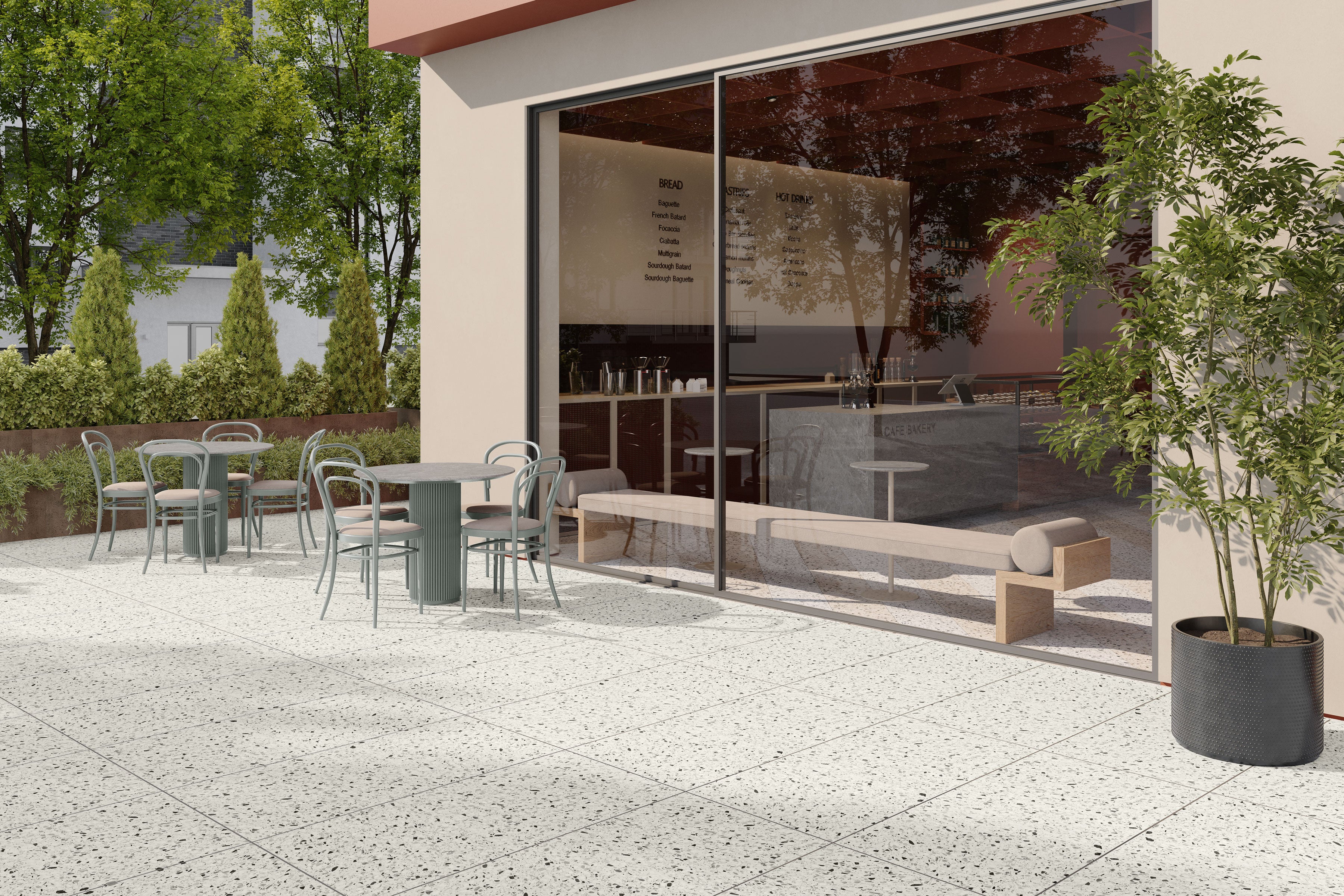 Terrazzo Allure™ 24x48 Grip Porcelain Tile in Dalmatian