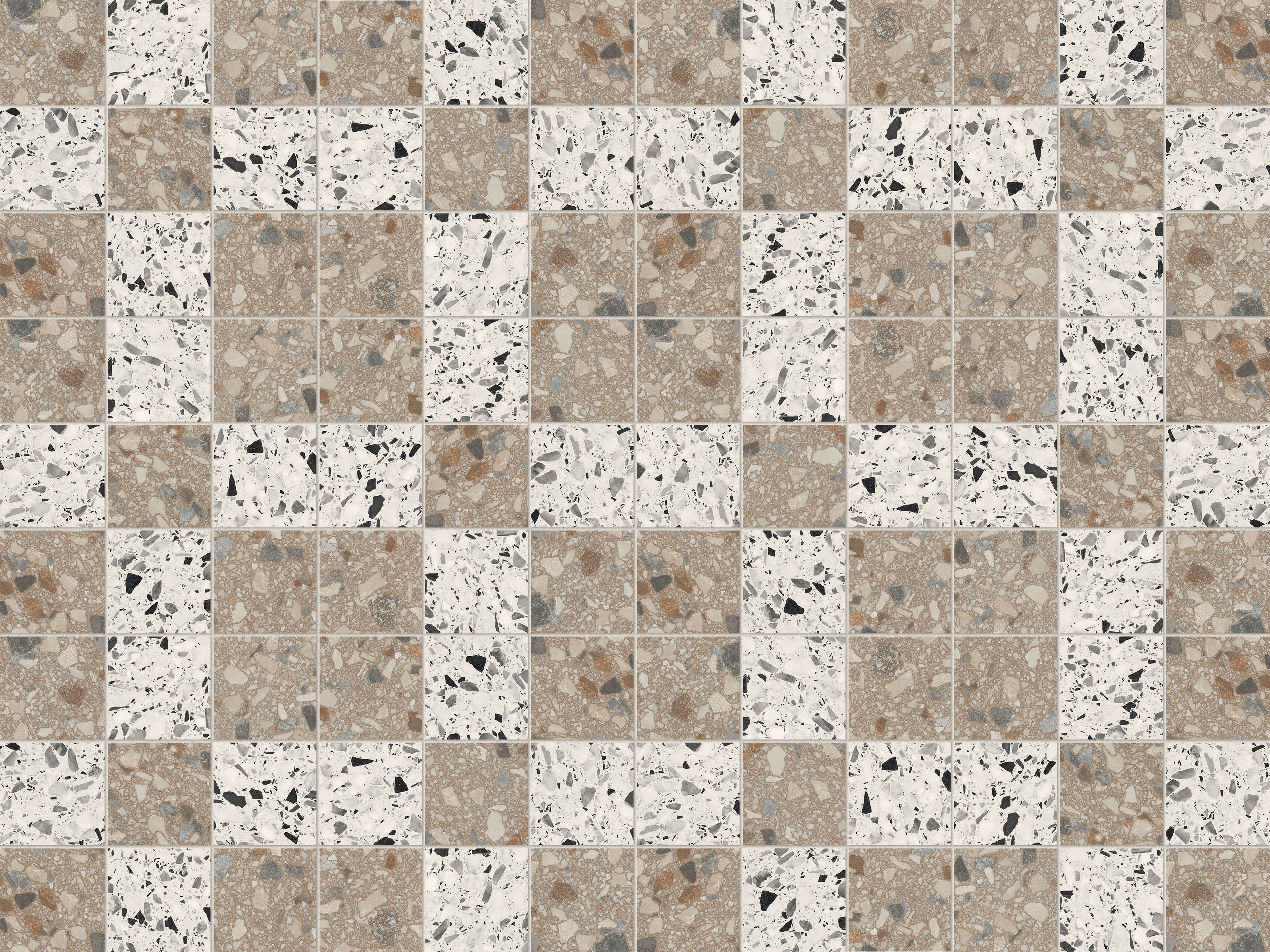 Terrazzo Allure™ 4x4 Matte Porcelain Tile in Dalmatian
