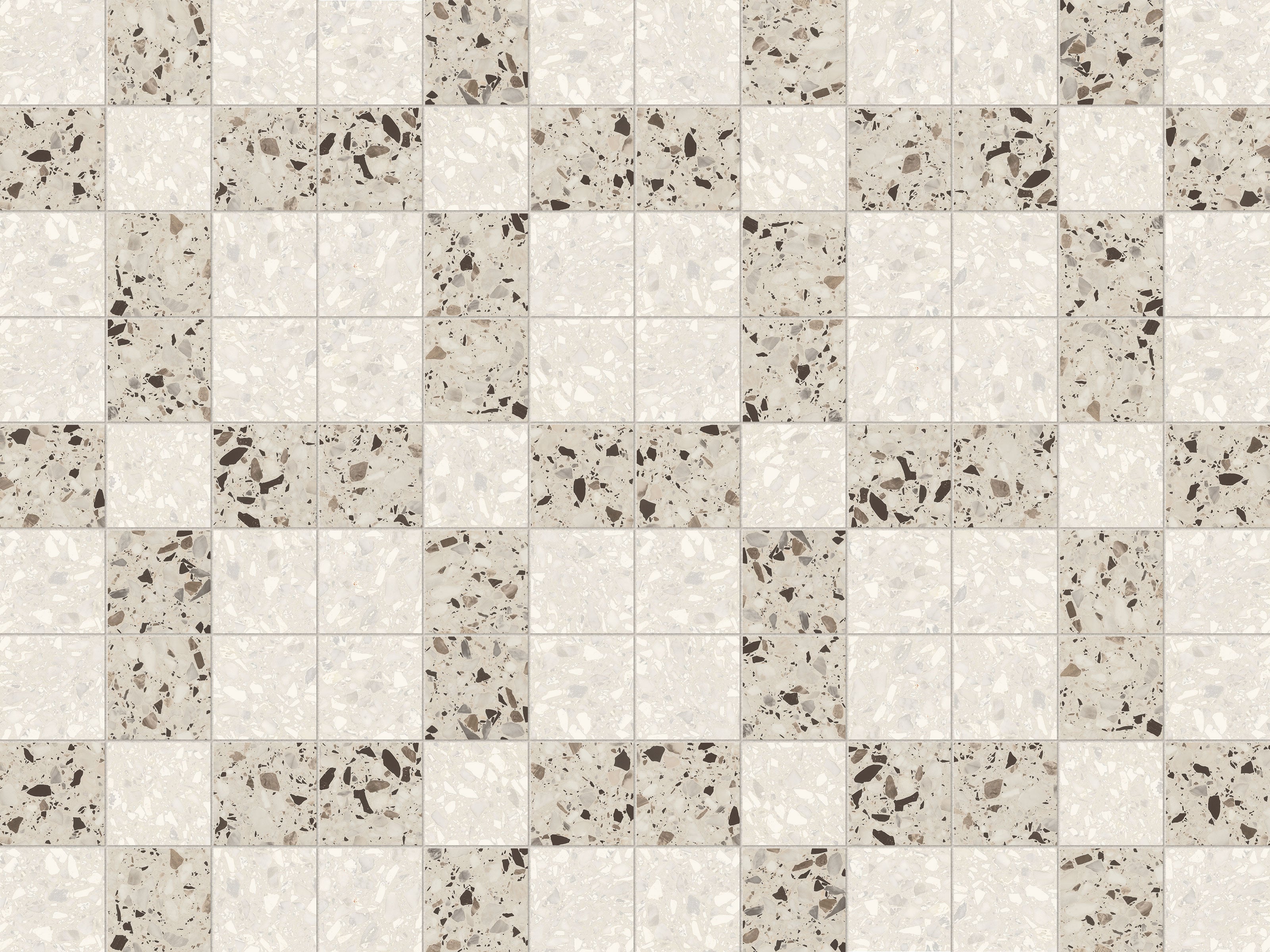 Terrazzo Allure™ 4x4 Matte Porcelain Tile in Dune