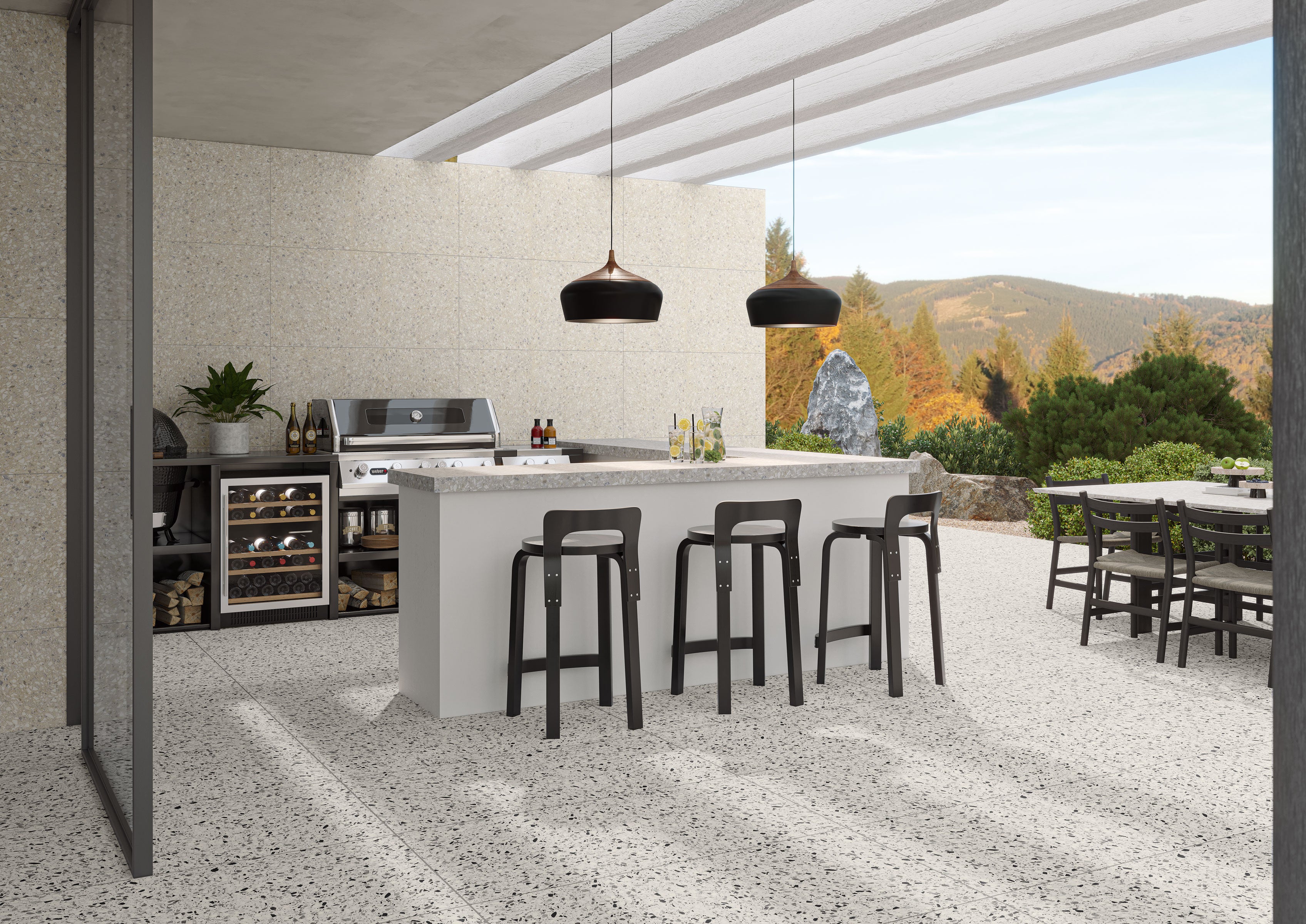 Terrazzo Allure™ 24x48 Grip Porcelain Tile in Dalmatian