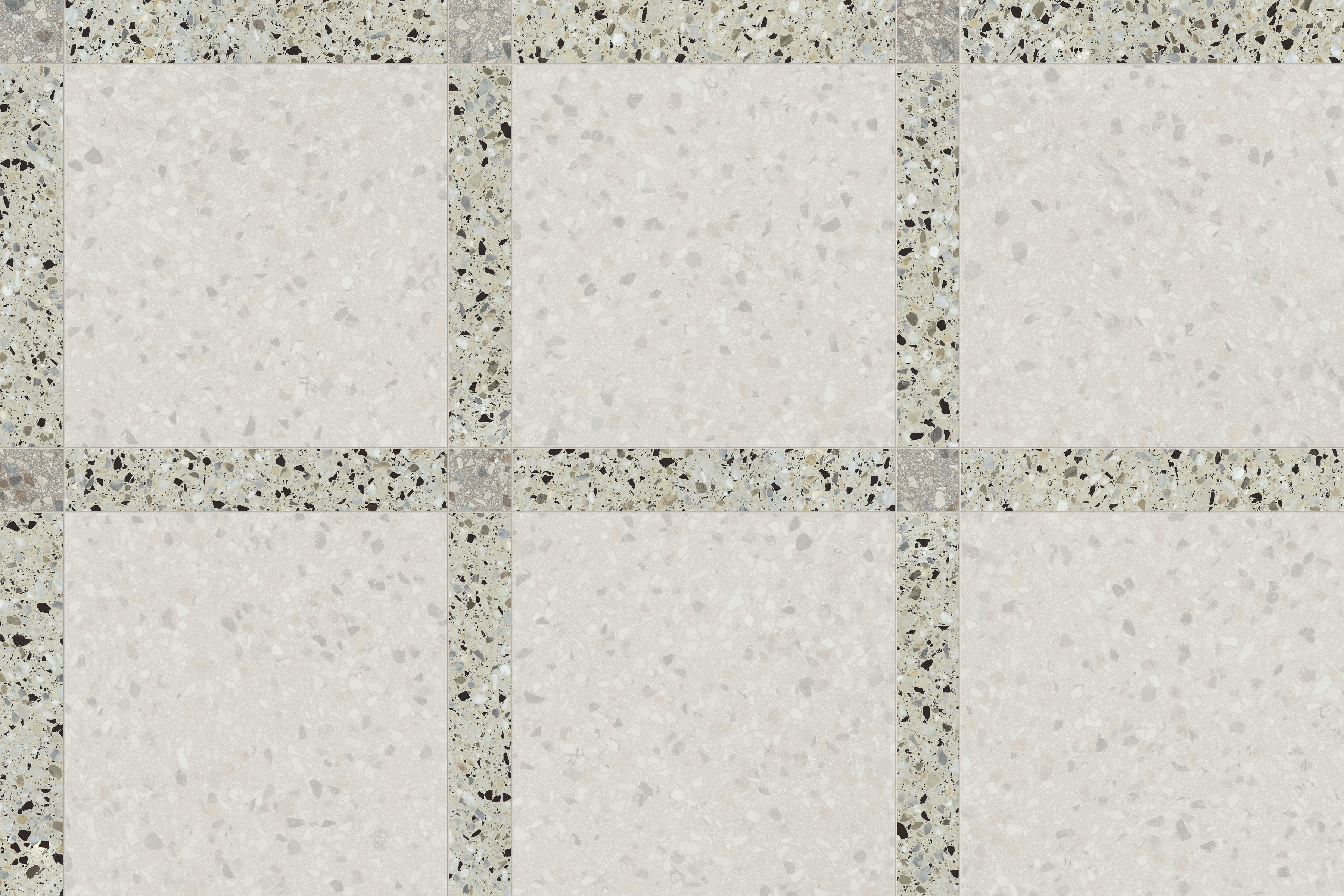 Terrazzo Allure™ 4x24 Matte Porcelain Tile in Mesquite