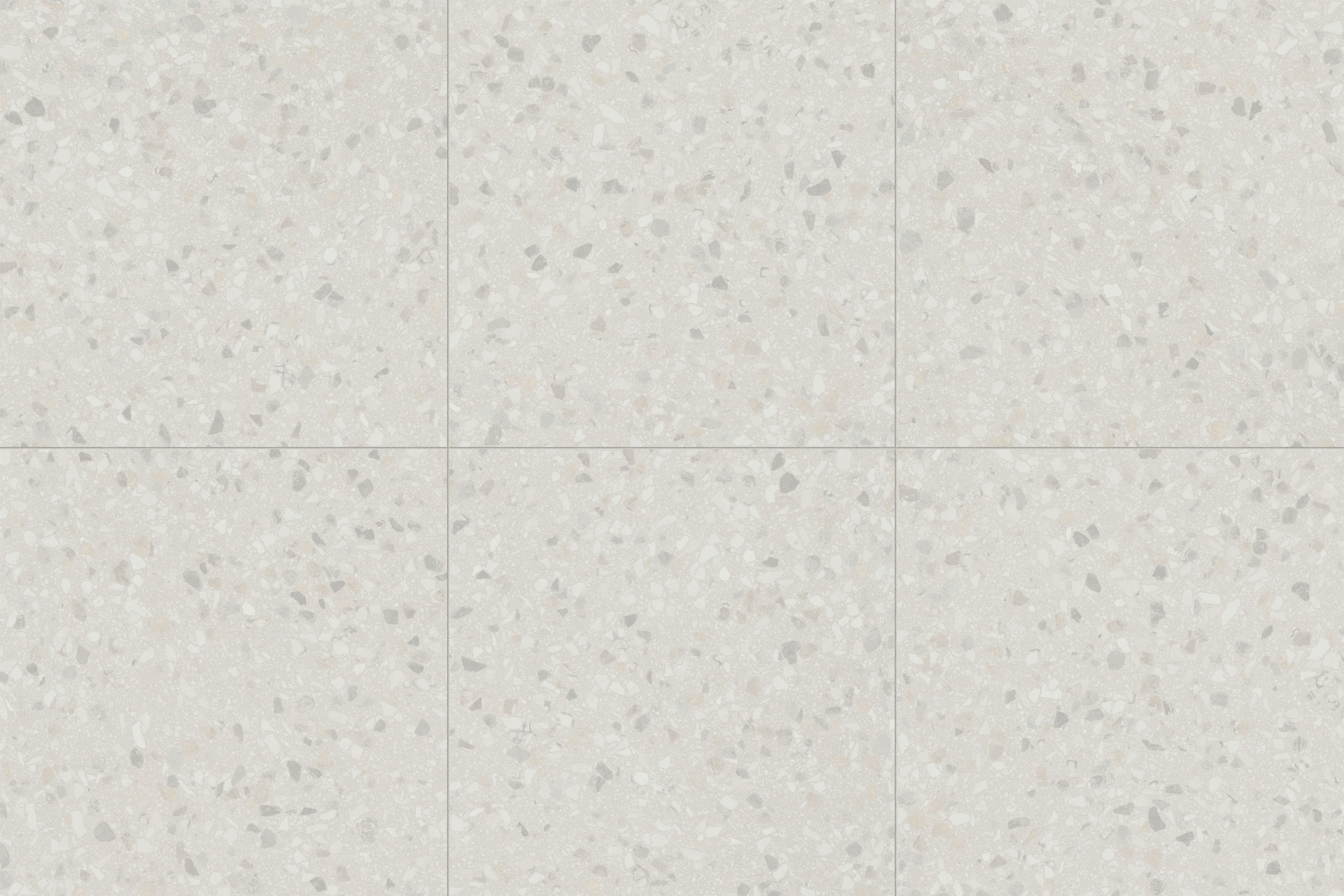 Terrazzo Allure™ 24x24 Matte Porcelain Tile in Snow