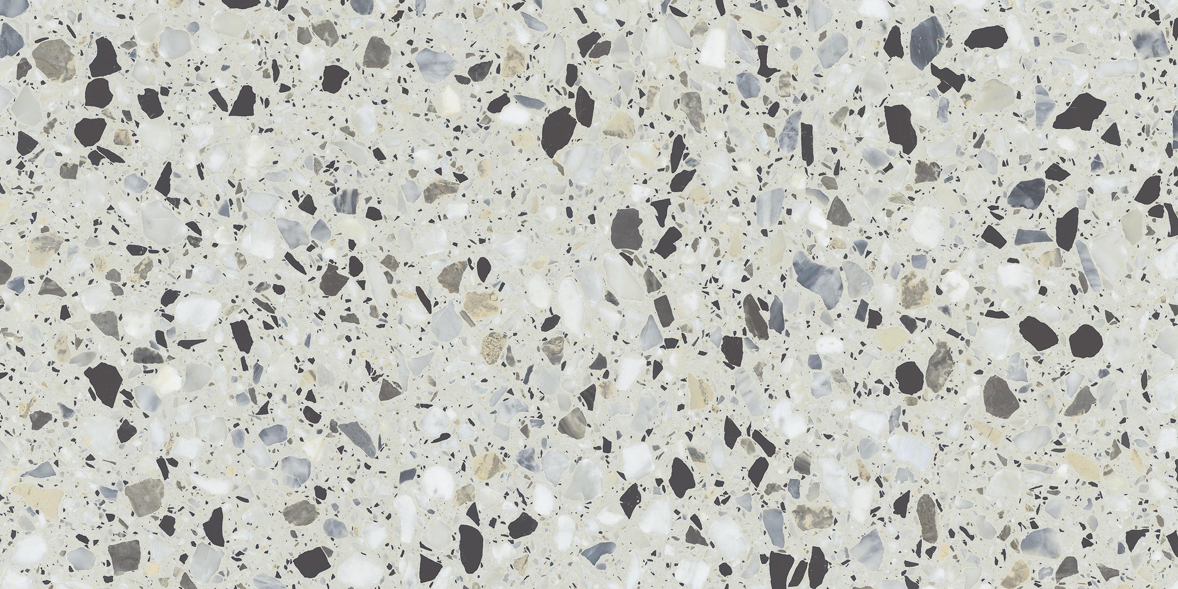 Terrazzo Allure™ 12x24 Matte Porcelain Tile in Azure