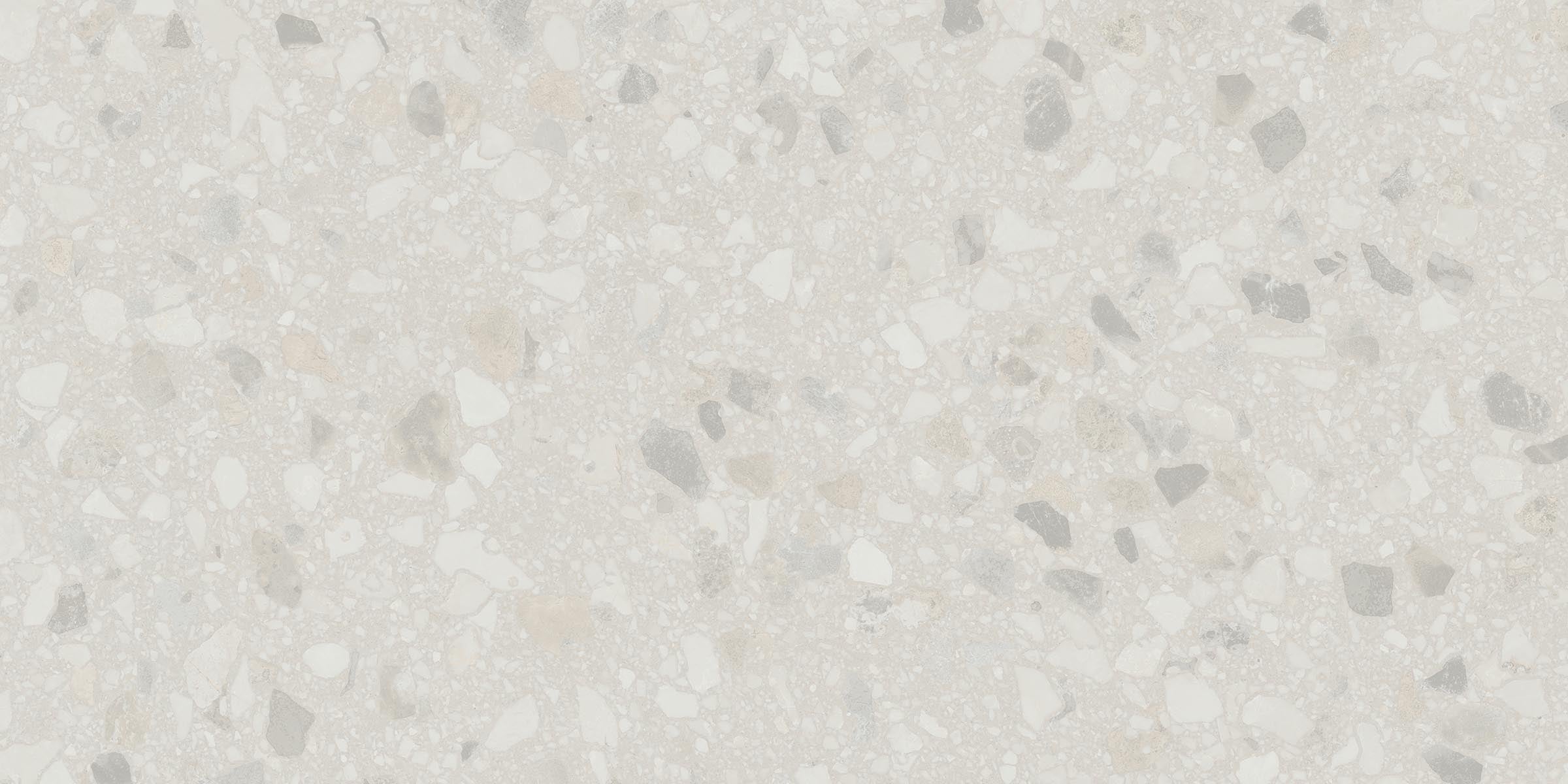 Terrazzo Allure™ 12x24 Matte Porcelain Tile in Snow
