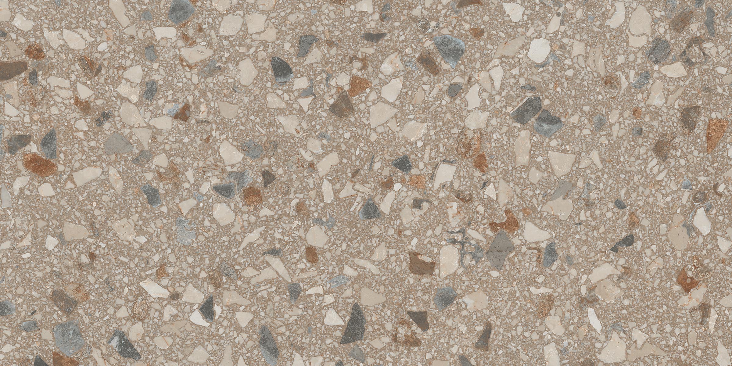 Terrazzo Allure™ 12x24 Matte Porcelain Tile in Tortoise