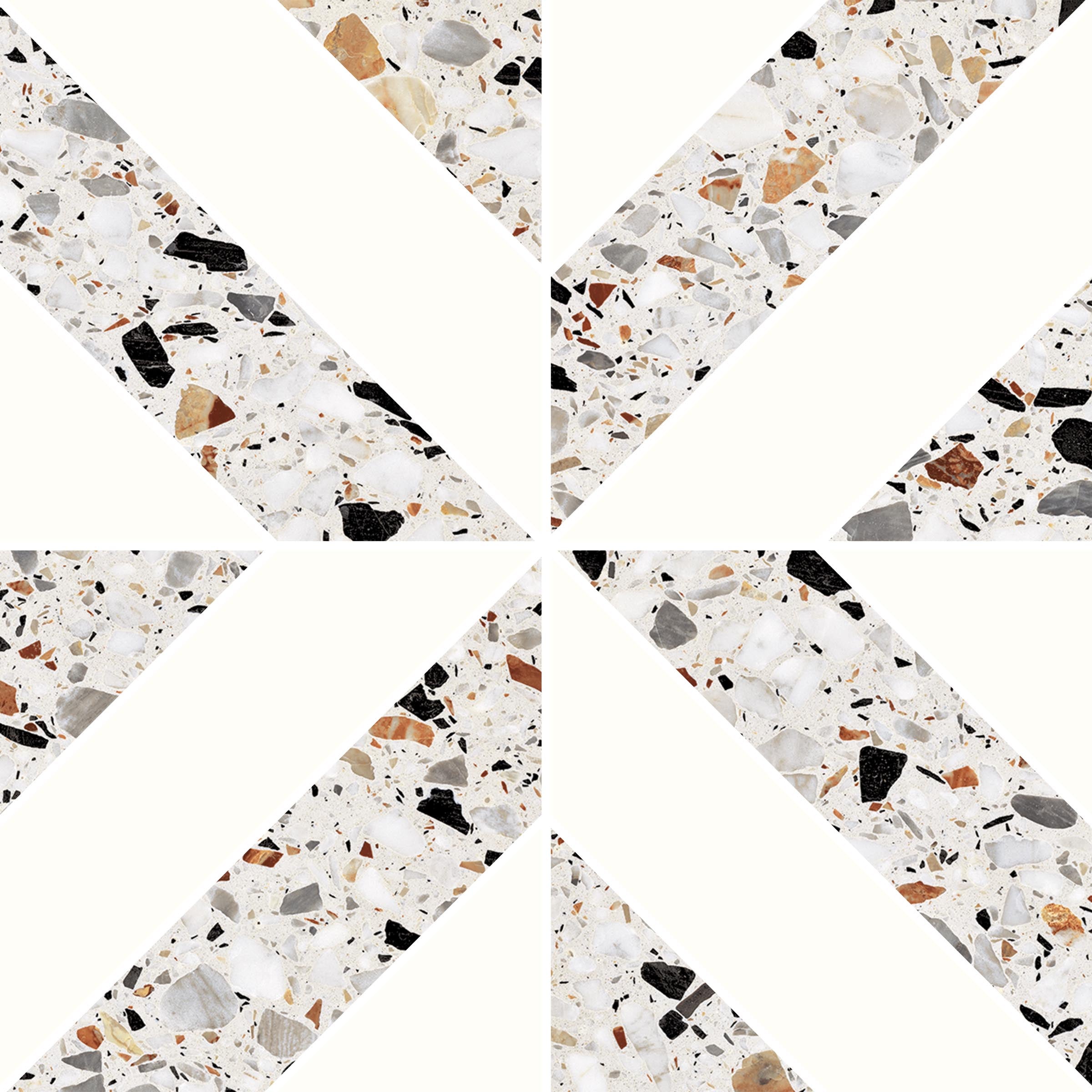 Terrazzo Allure™ 12x12 Matte Iconic Deco Porcelain Tile in Venice