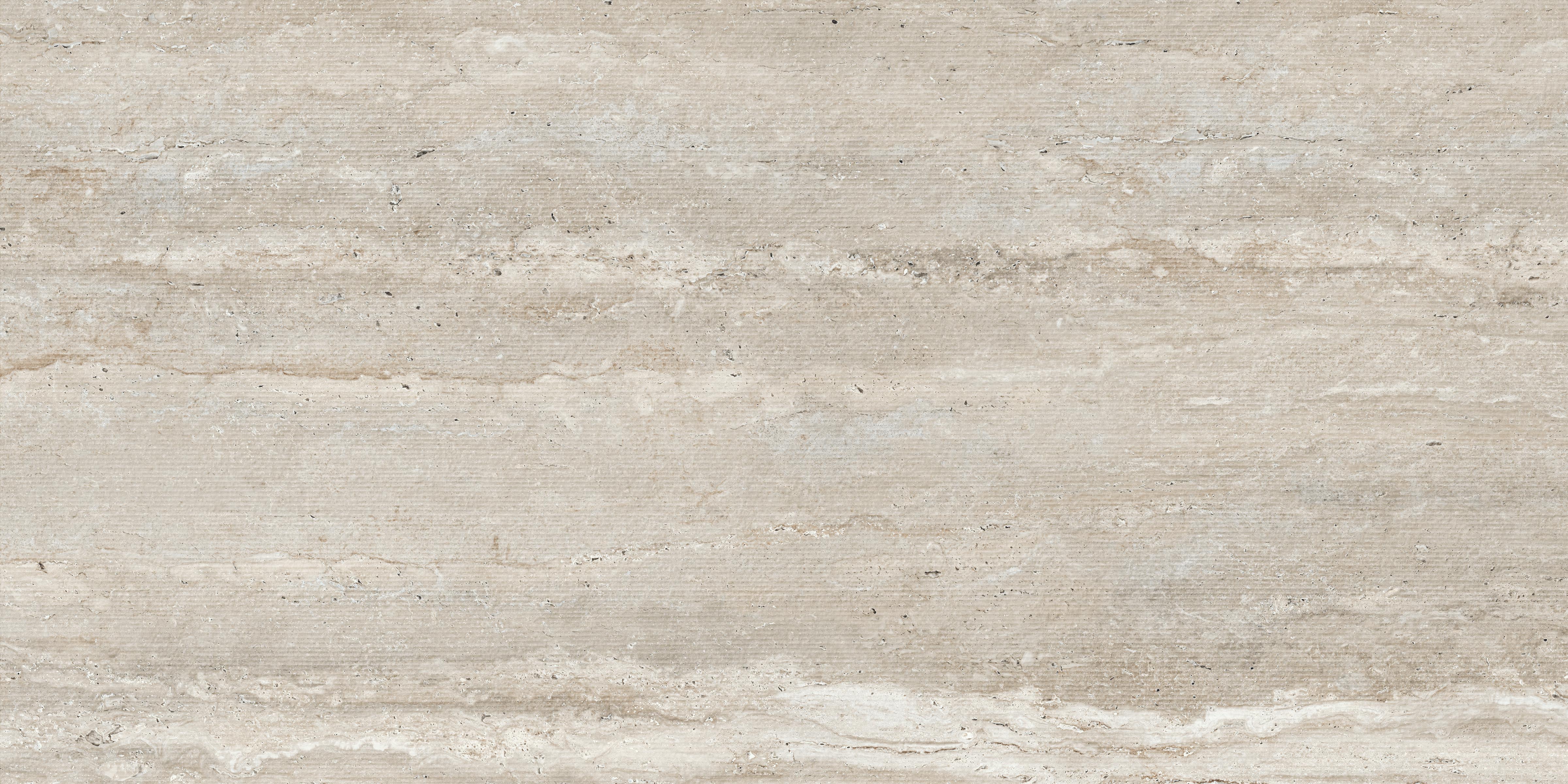 Travertine 24x48 Chiseled Porcelain Tile in Silver