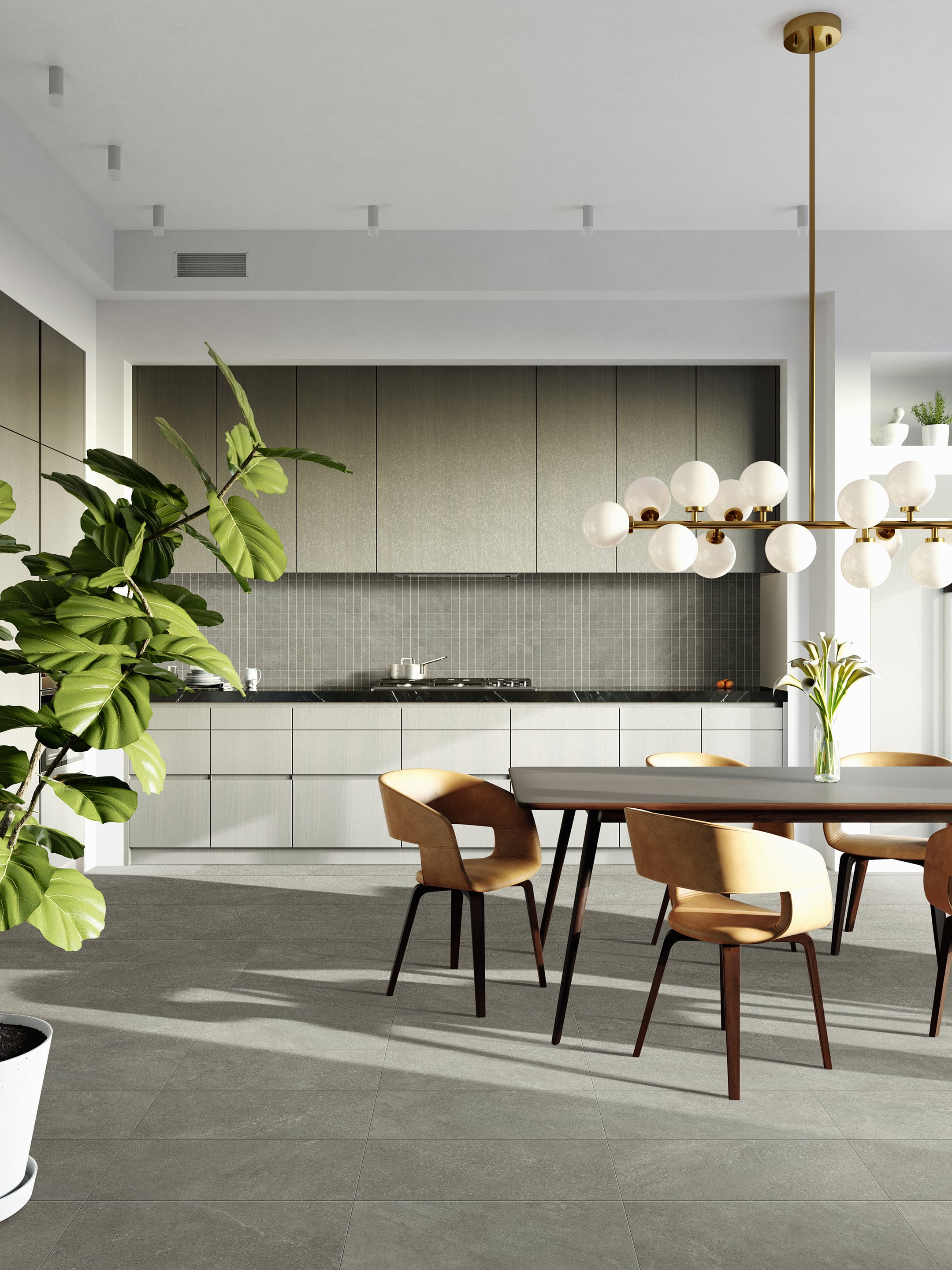 Tycoon 12x24 Matte Porcelain Tile in Storm Grey