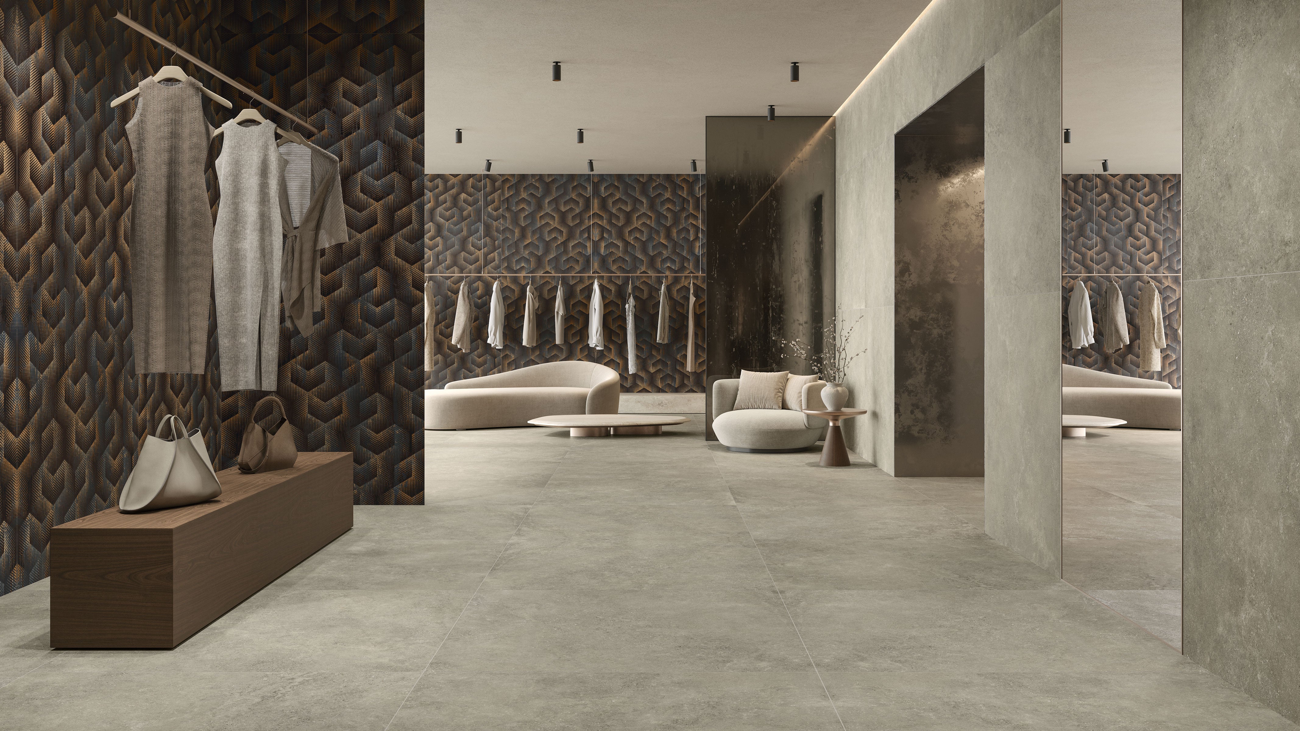 Untamed 48x110 Matte Deco 02 Porcelain Tile in Roam