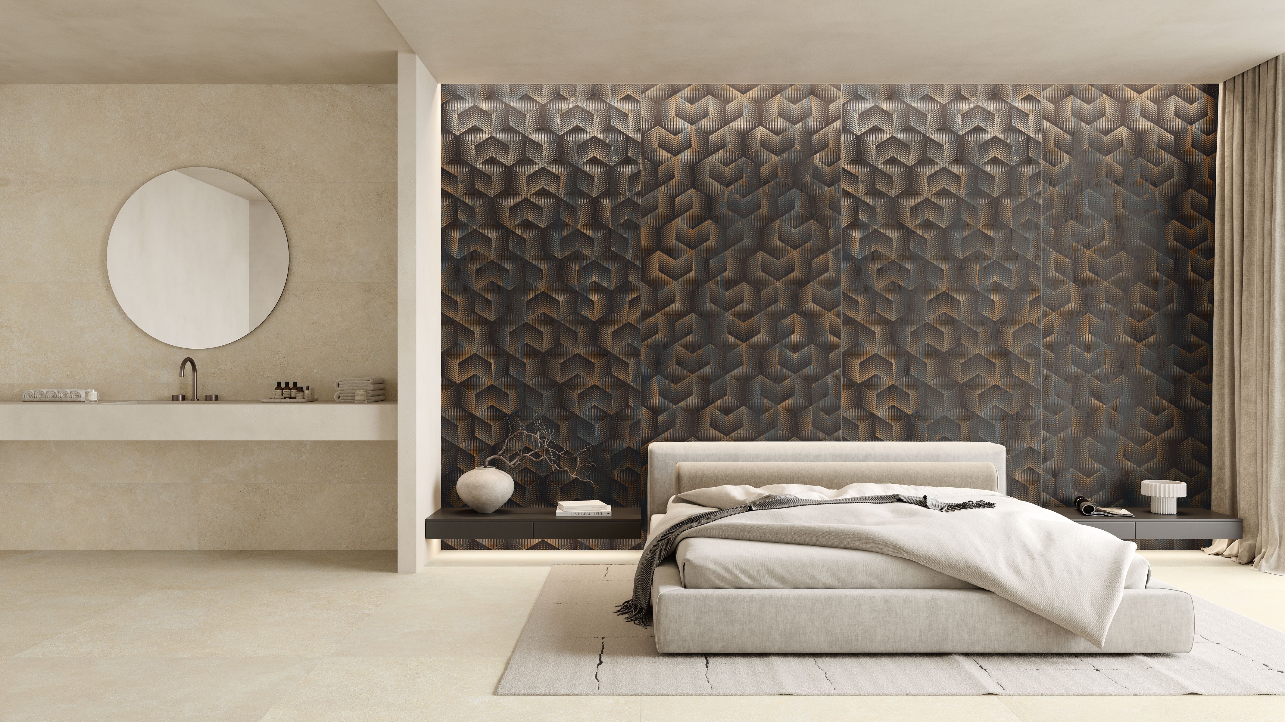 Untamed 48x110 Matte Deco 02 Porcelain Tile in Roam