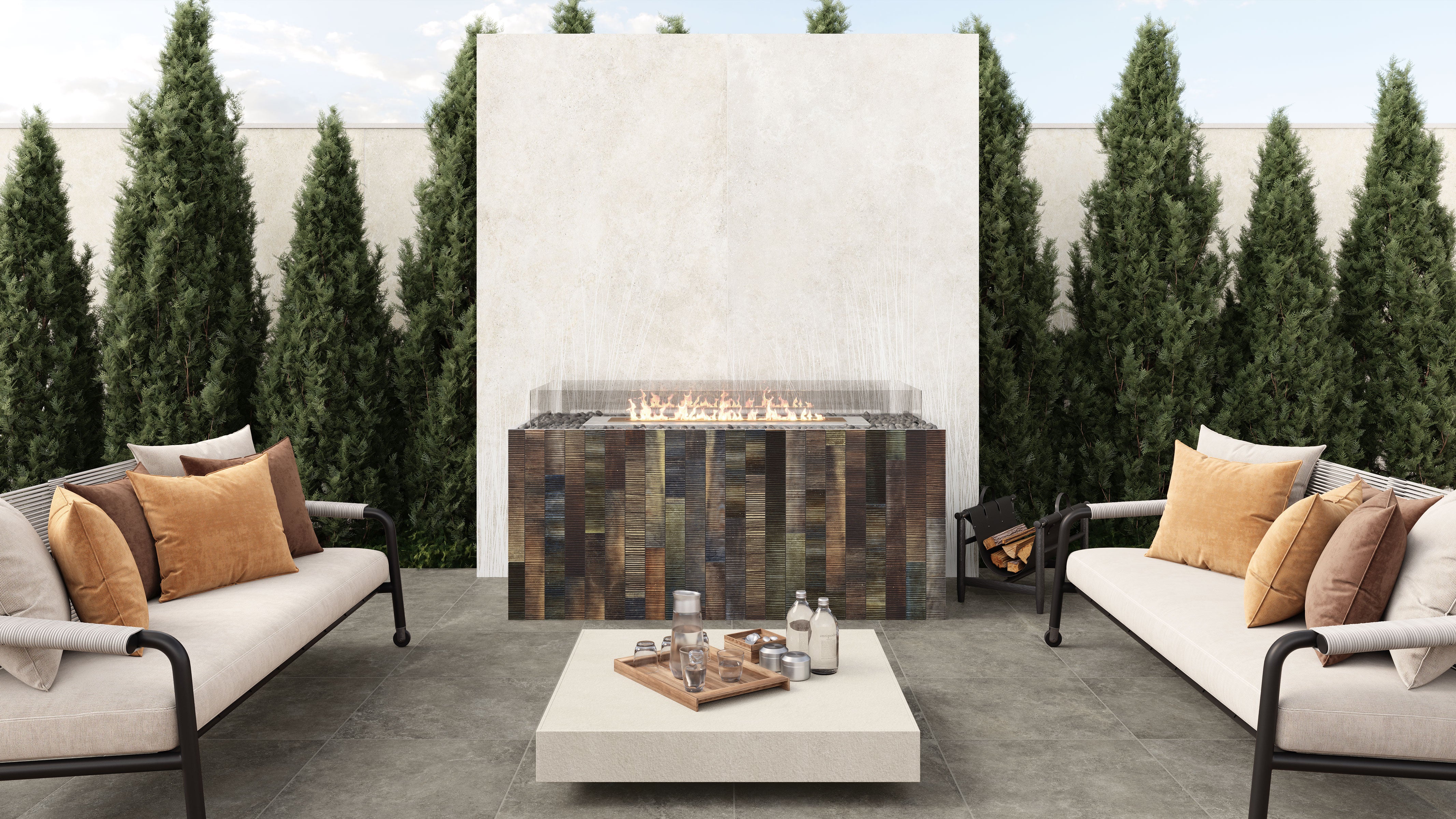 Untamed 48x110 Matte Porcelain Tile in Flourish White