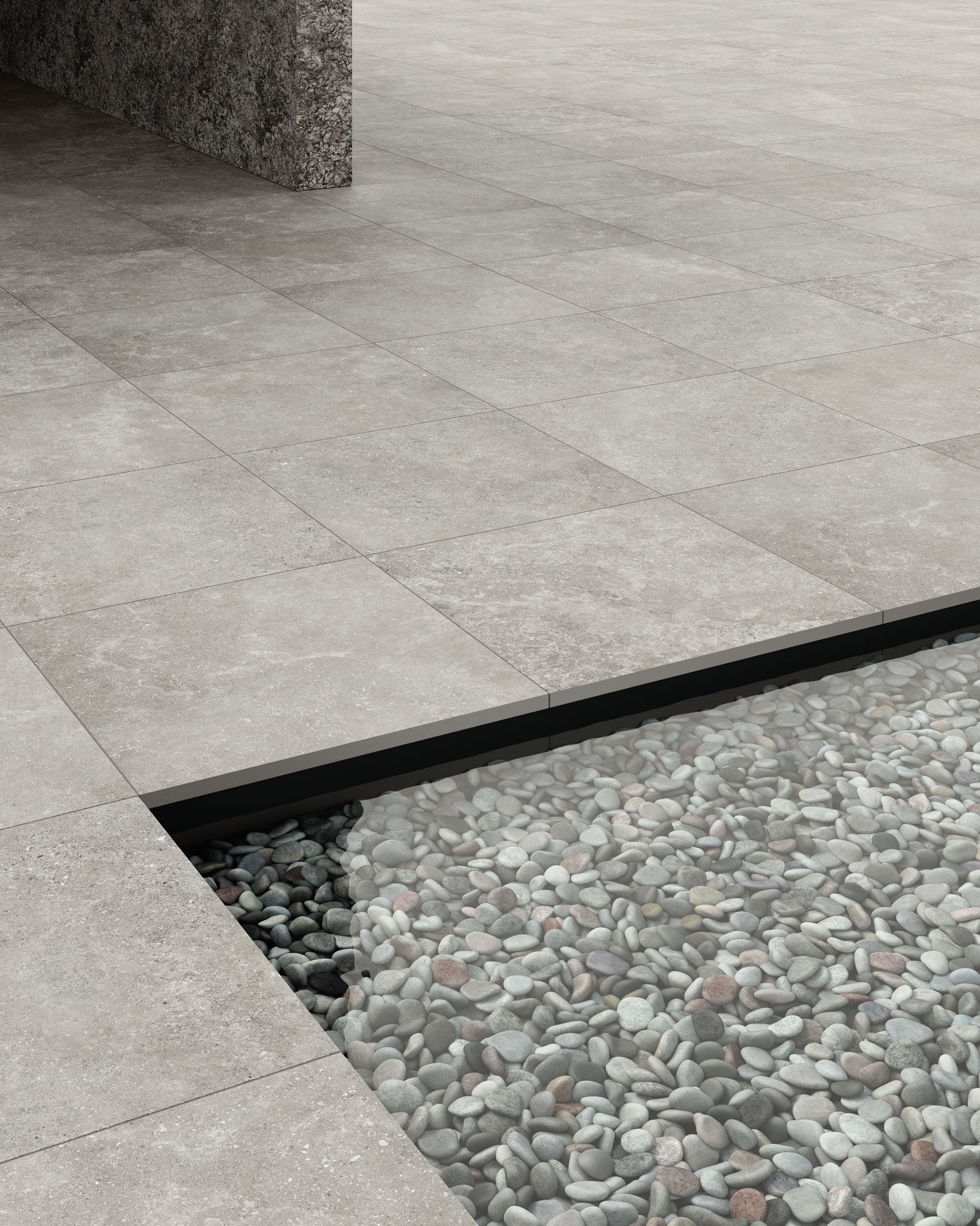Untamed 24x24 Grip Porcelain 2CM Paver in Wander Cool
