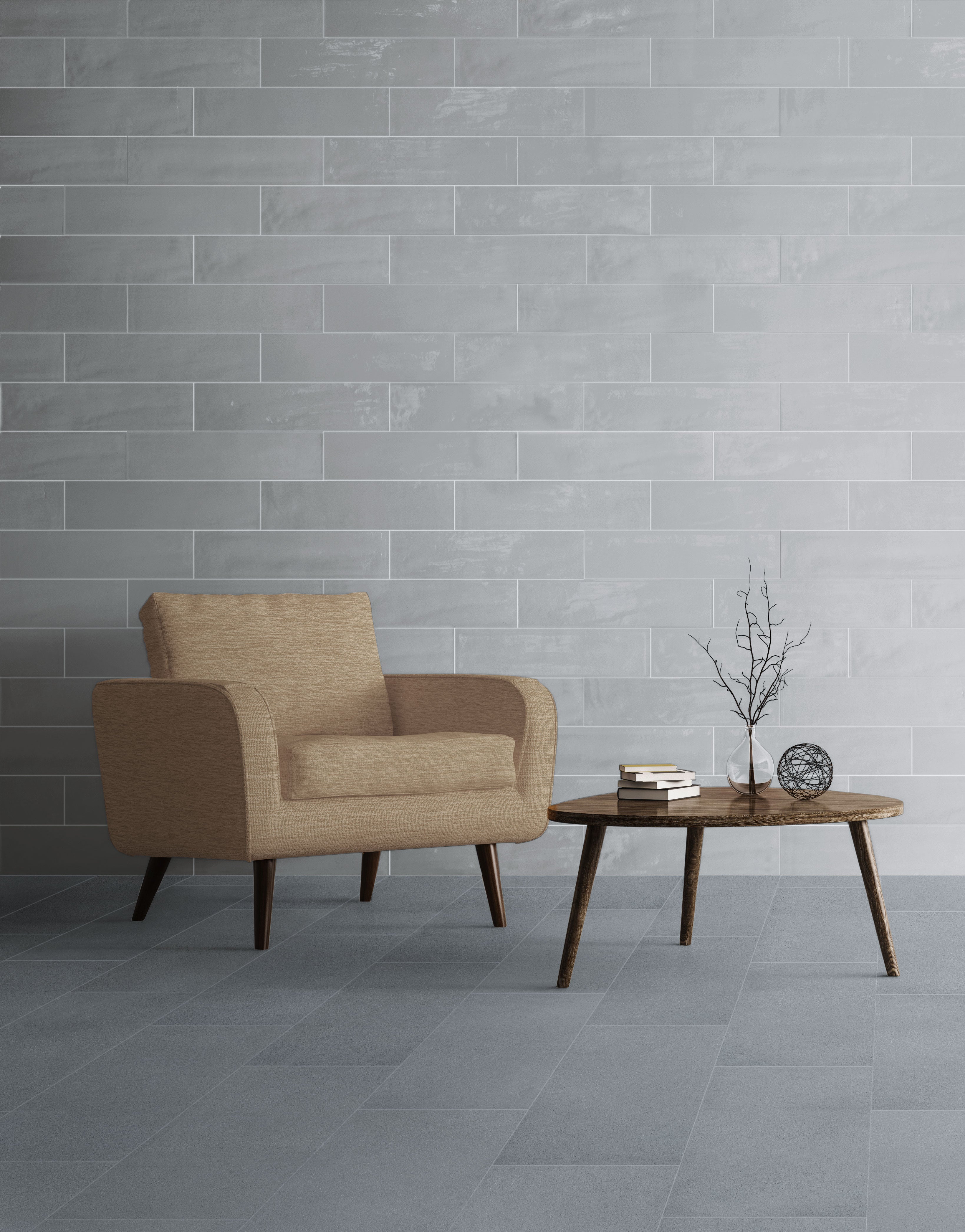 Urban Living 12x24 Matte Porcelain Tile in Dust Blue