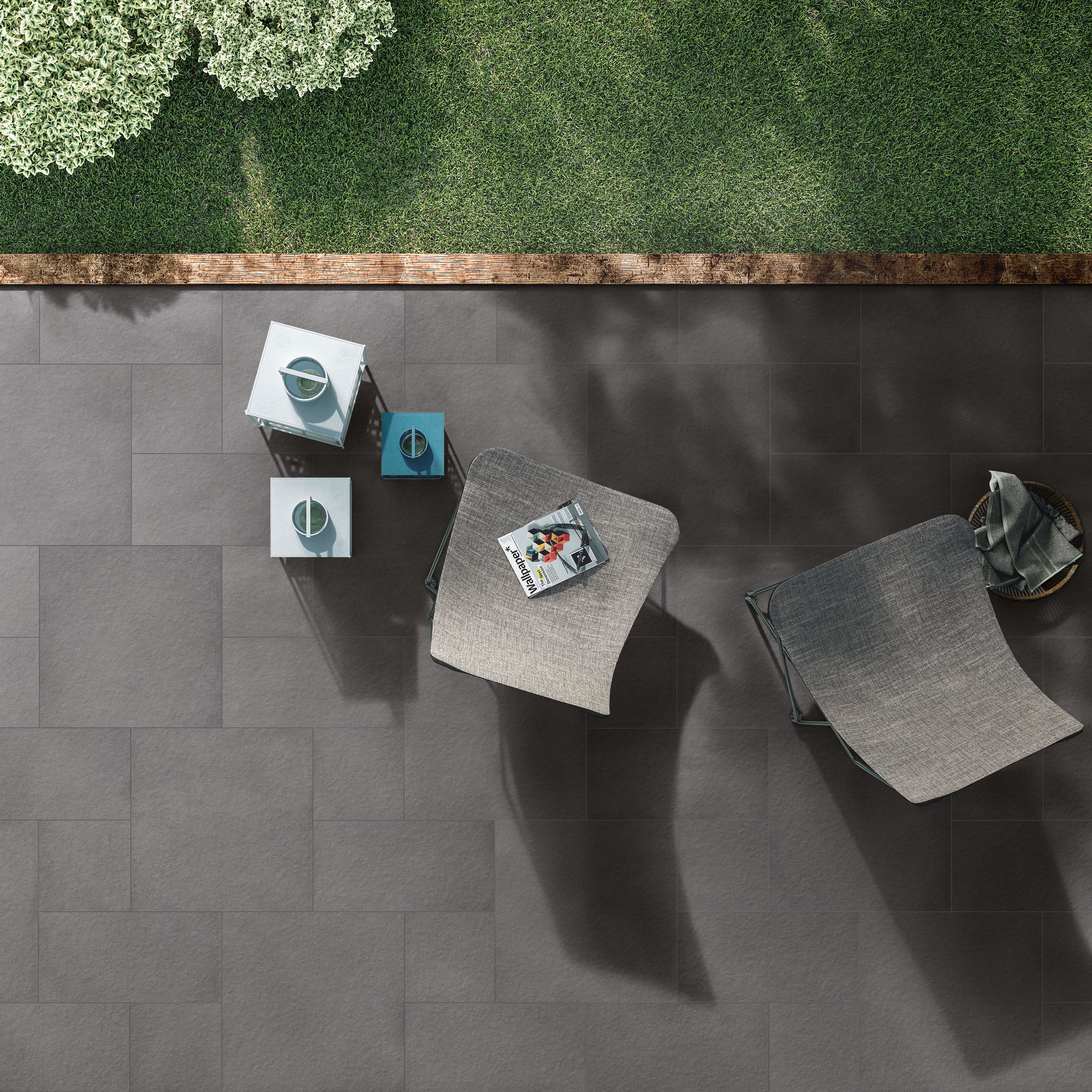 Urban Living 12x24 Raw Porcelain Tile in Titanium