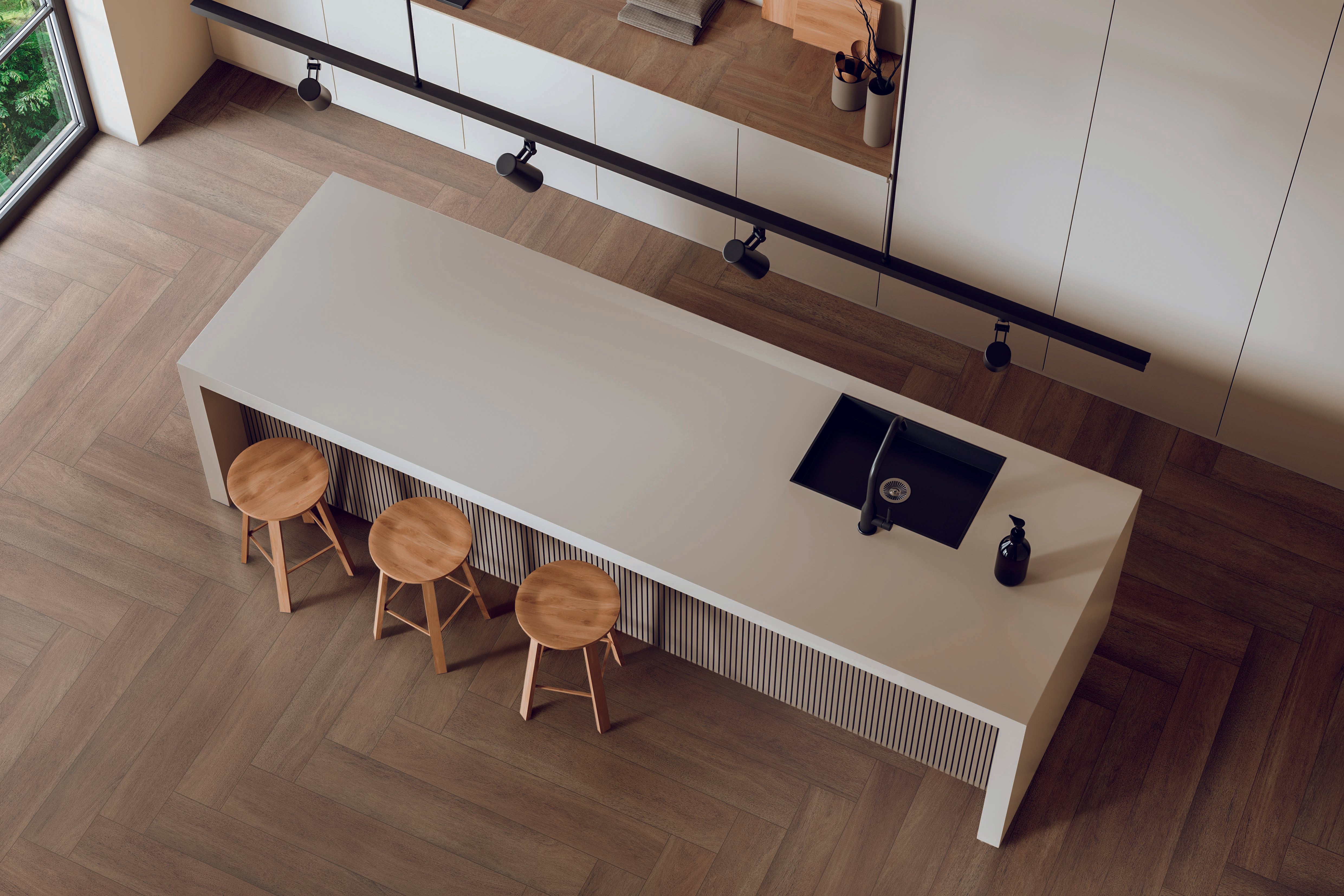 Piretti ピレッティ　Cottonwood II Pier 6x36 Matte Porcelain Tile in Cocoa – MILE®stone