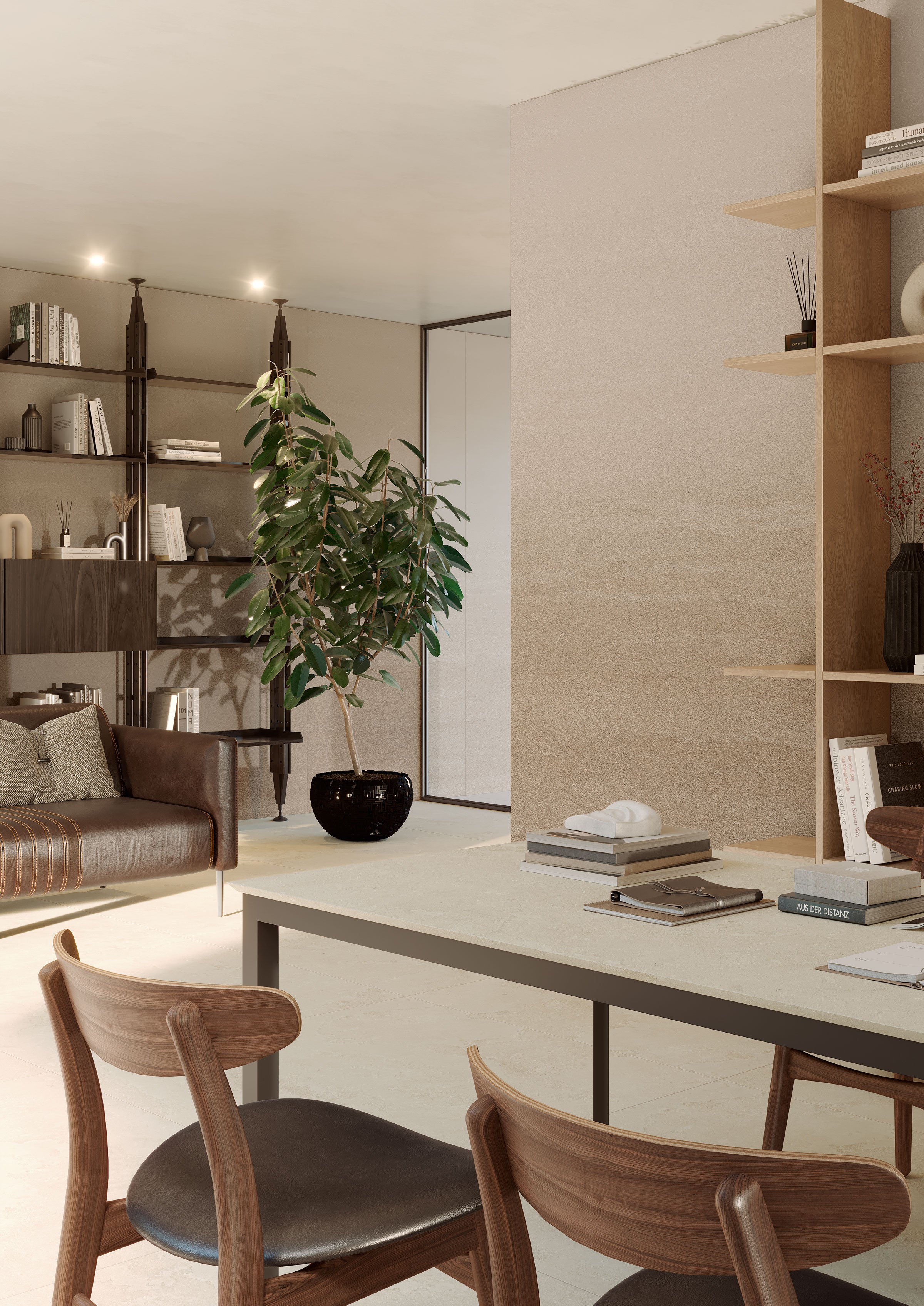 プリンス　マイルストン EcoStone 48x48 Matte Porcelain Tile in Cross-Cut Jute – MILE
