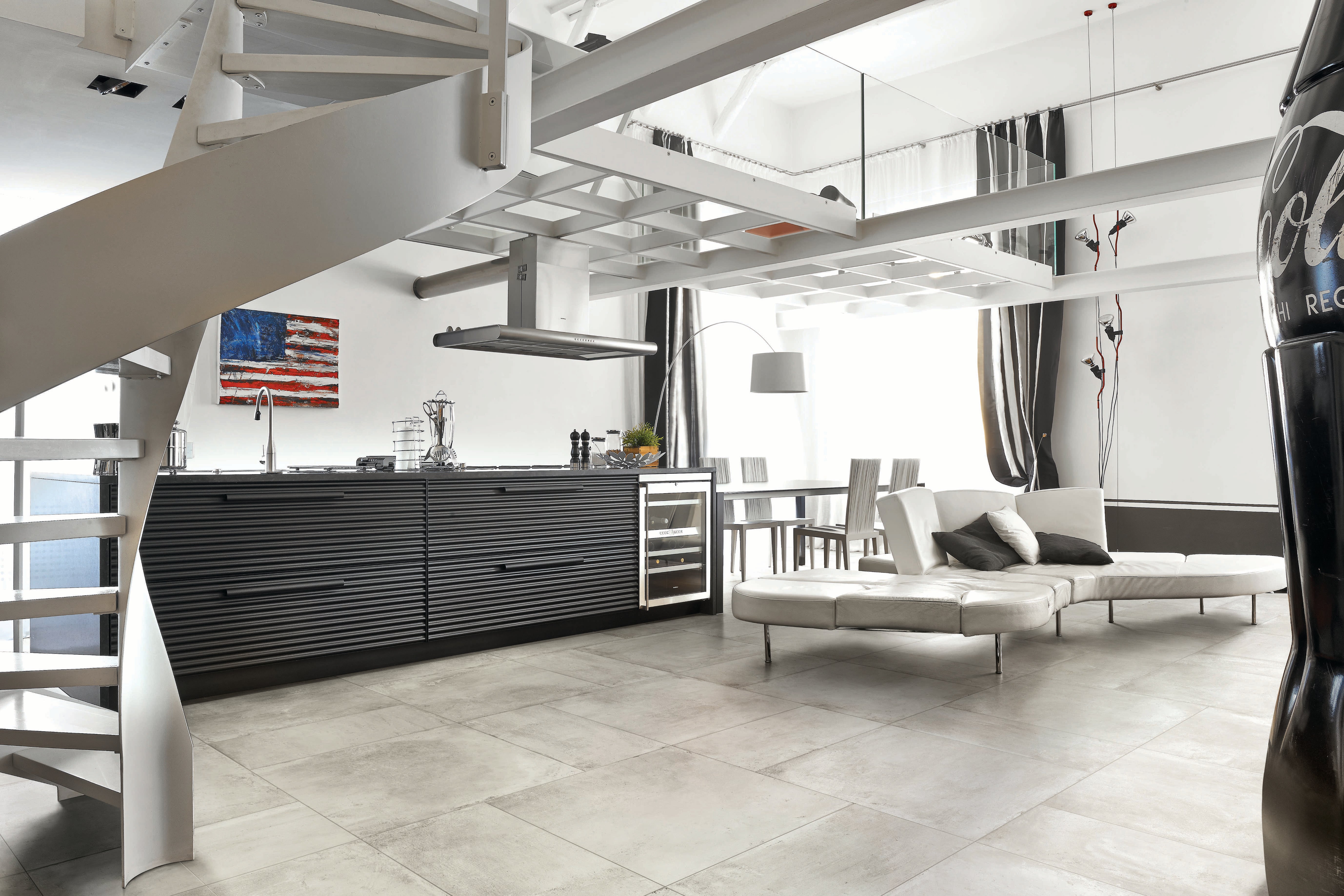 +One 12x24 Matte Porcelain Tile in Chalk