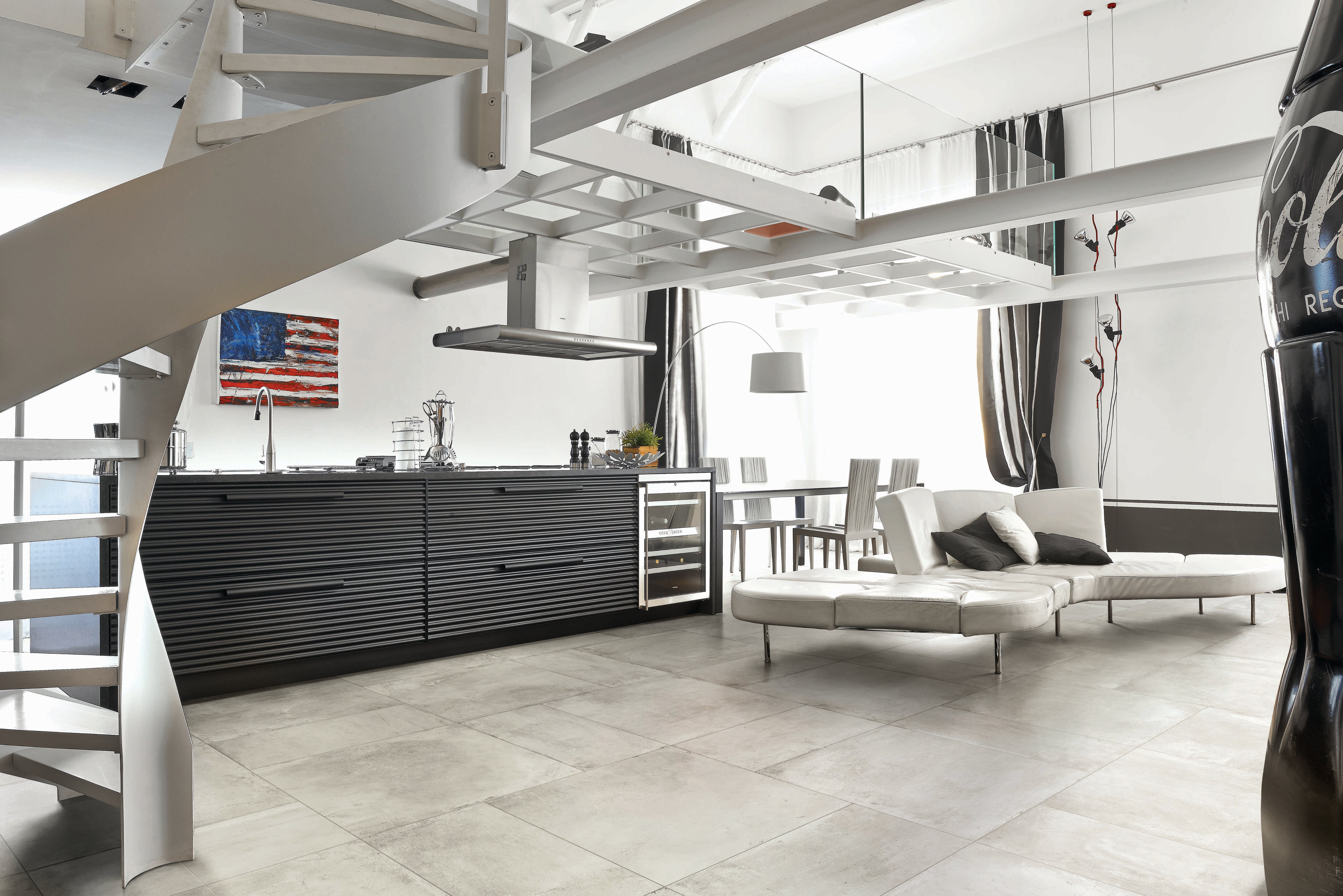 +One 24x24 Matte Porcelain Tile in Chalk