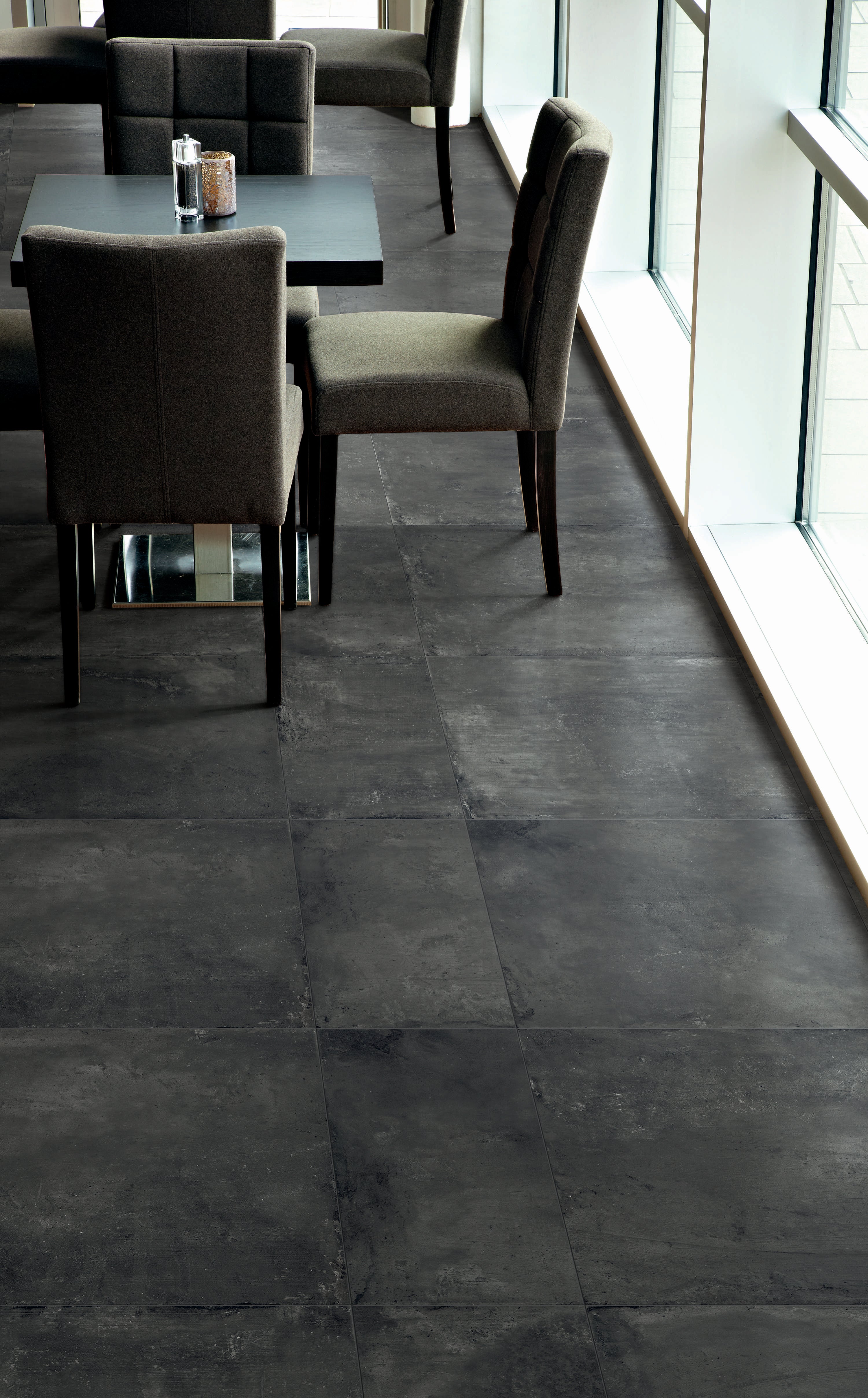 One 24x24 Matte Porcelain Tile in Coal – MILE®stone