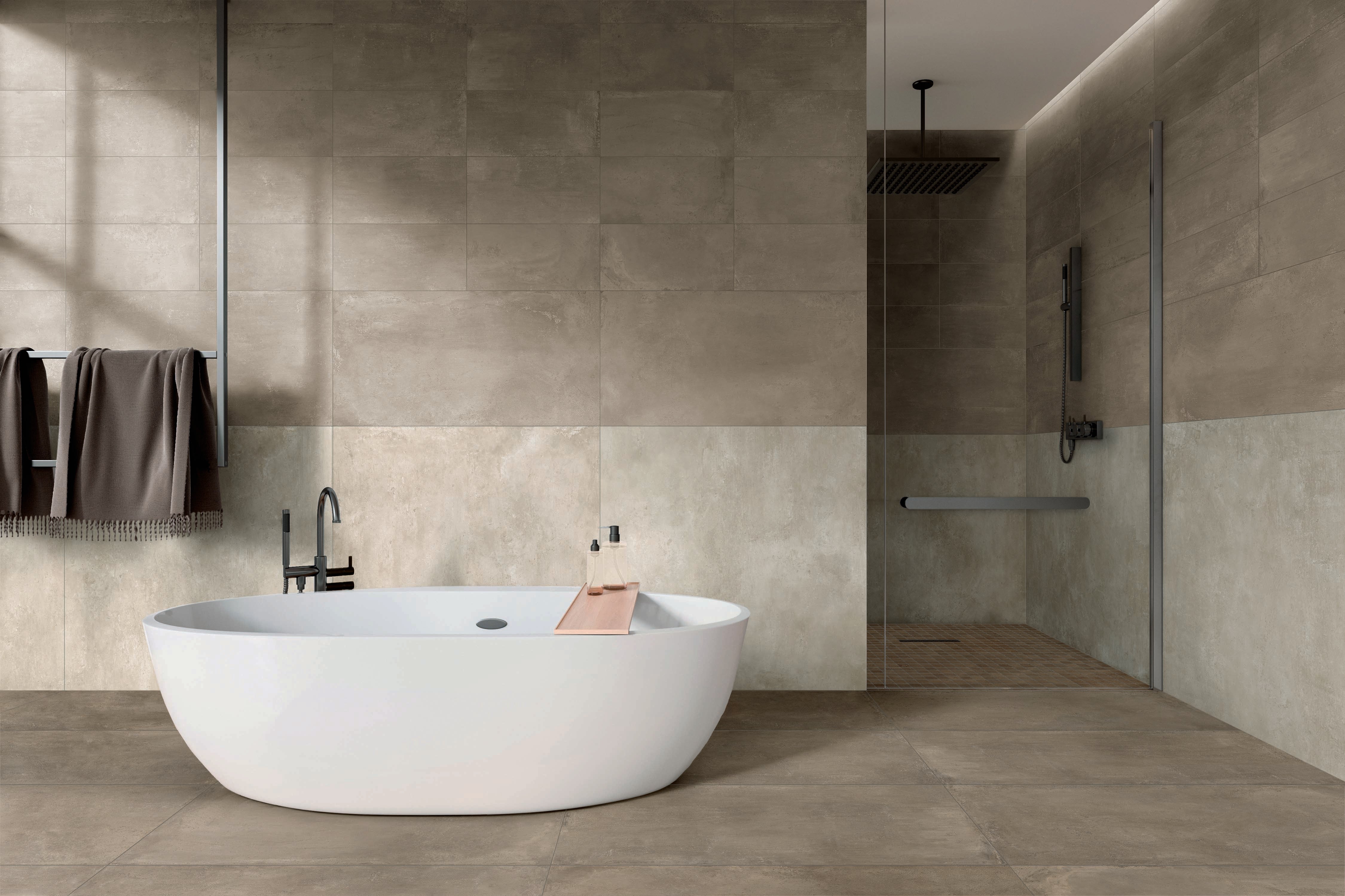 One 24x48 Matte Porcelain Tile in Greige – MILE®stone