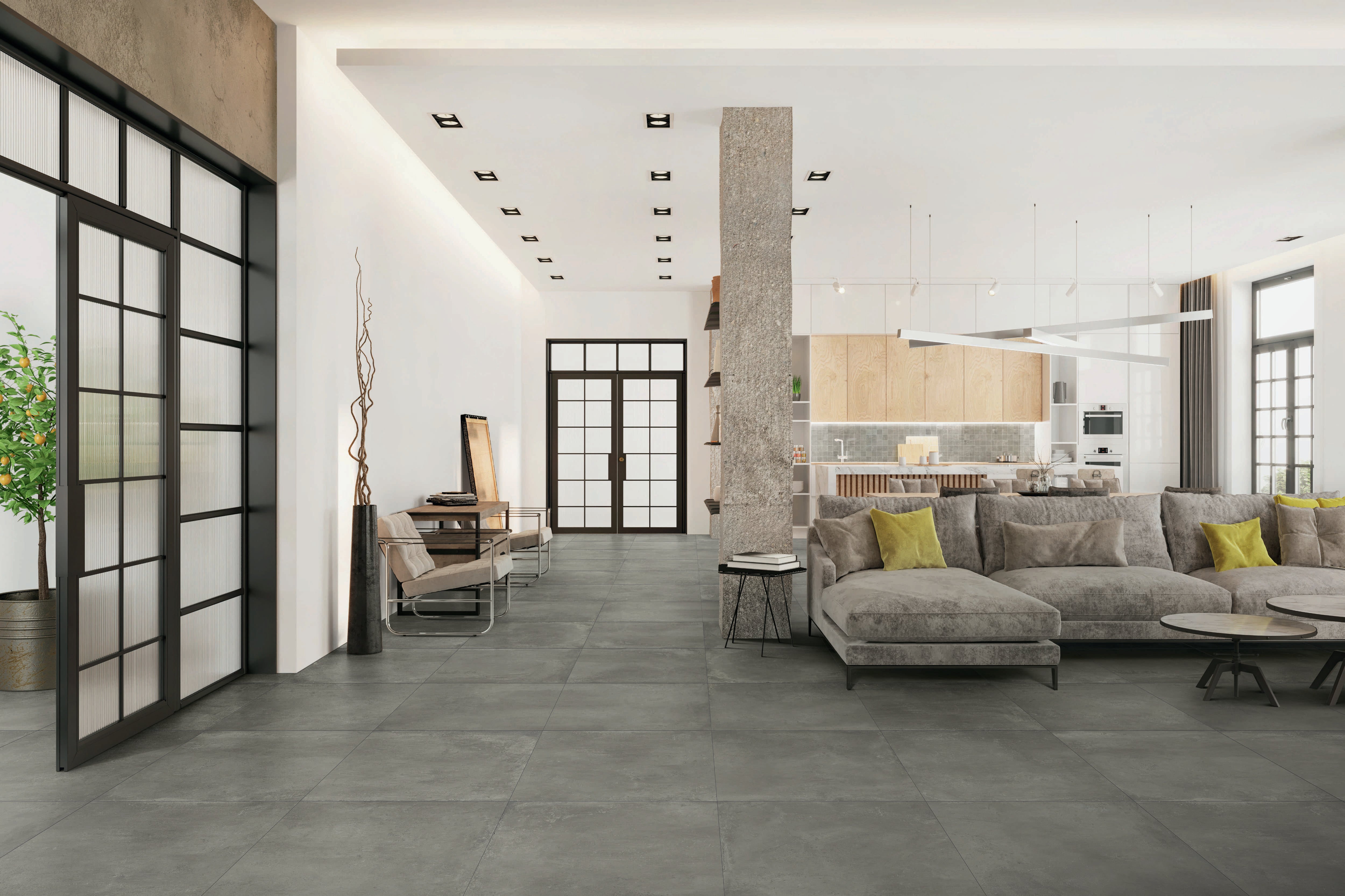 One 24x24 Matte Porcelain Tile in Plumb – MILE®stone