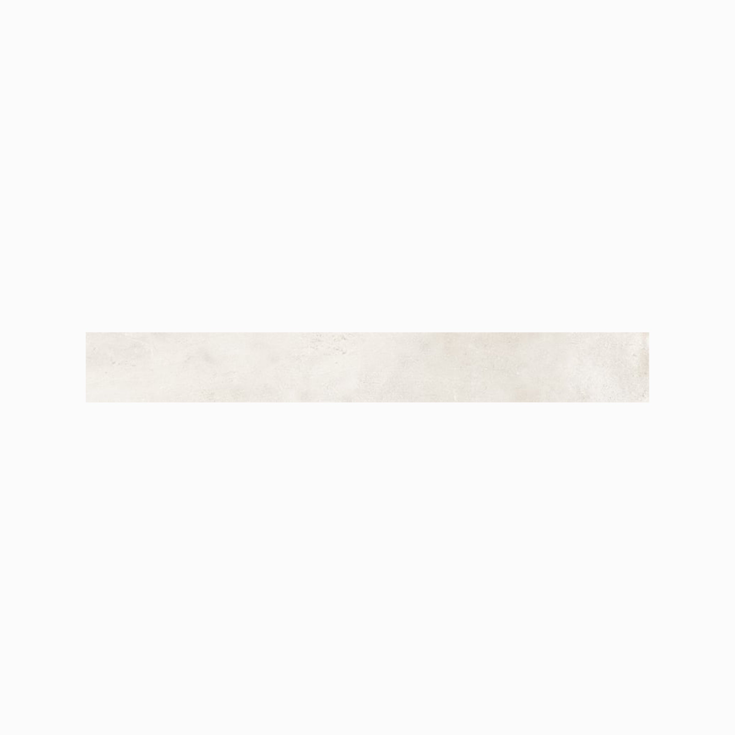 +One 3x24 Matte Porcelain Bullnose Tile in Chalk