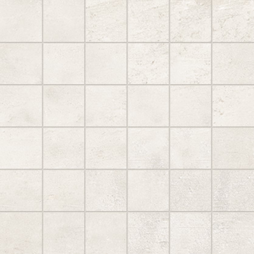 One 2x2 Matte Porcelain Mesh Mosaic Tile in Chalk – MILE®stone