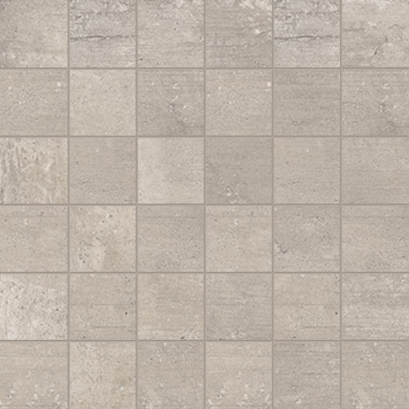 One 2x2 Matte Porcelain Mesh Mosaic Tile in Greige – MILE®stone