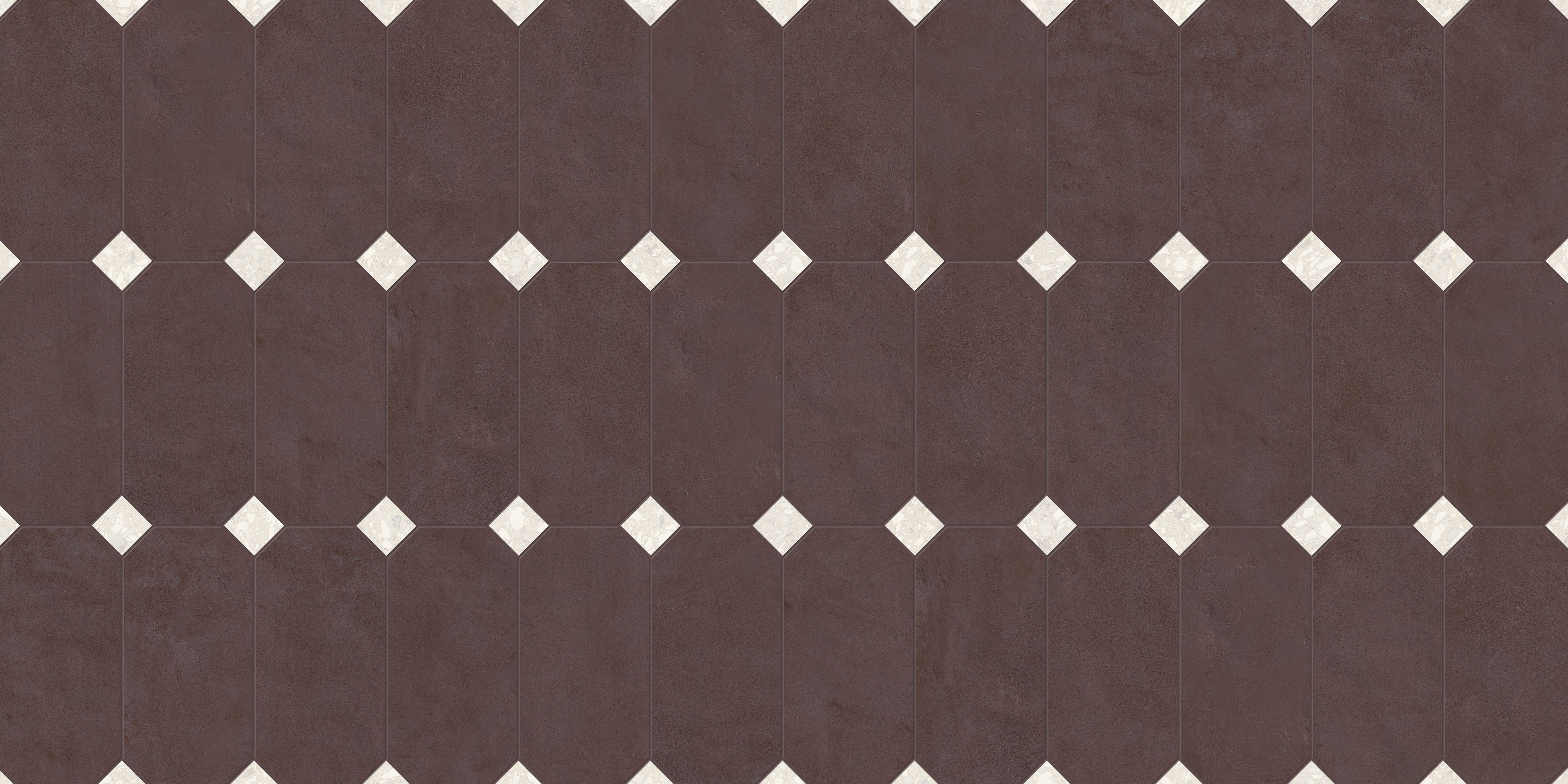 Shapes 13x13 Matte Porcelain Palace Royale Tile in Light Marron