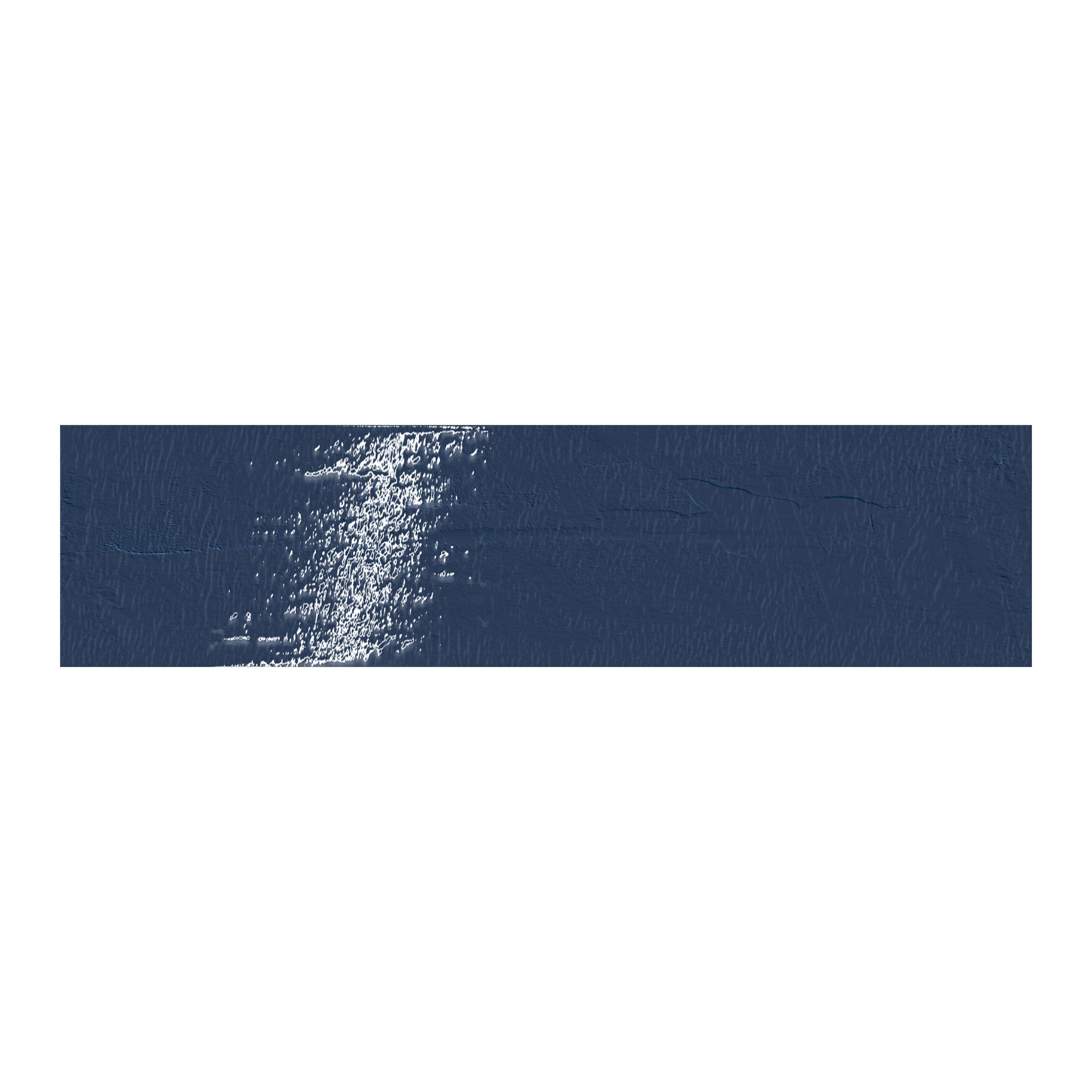 Playful 6x24 Glossy Porcelain Tile in Navy