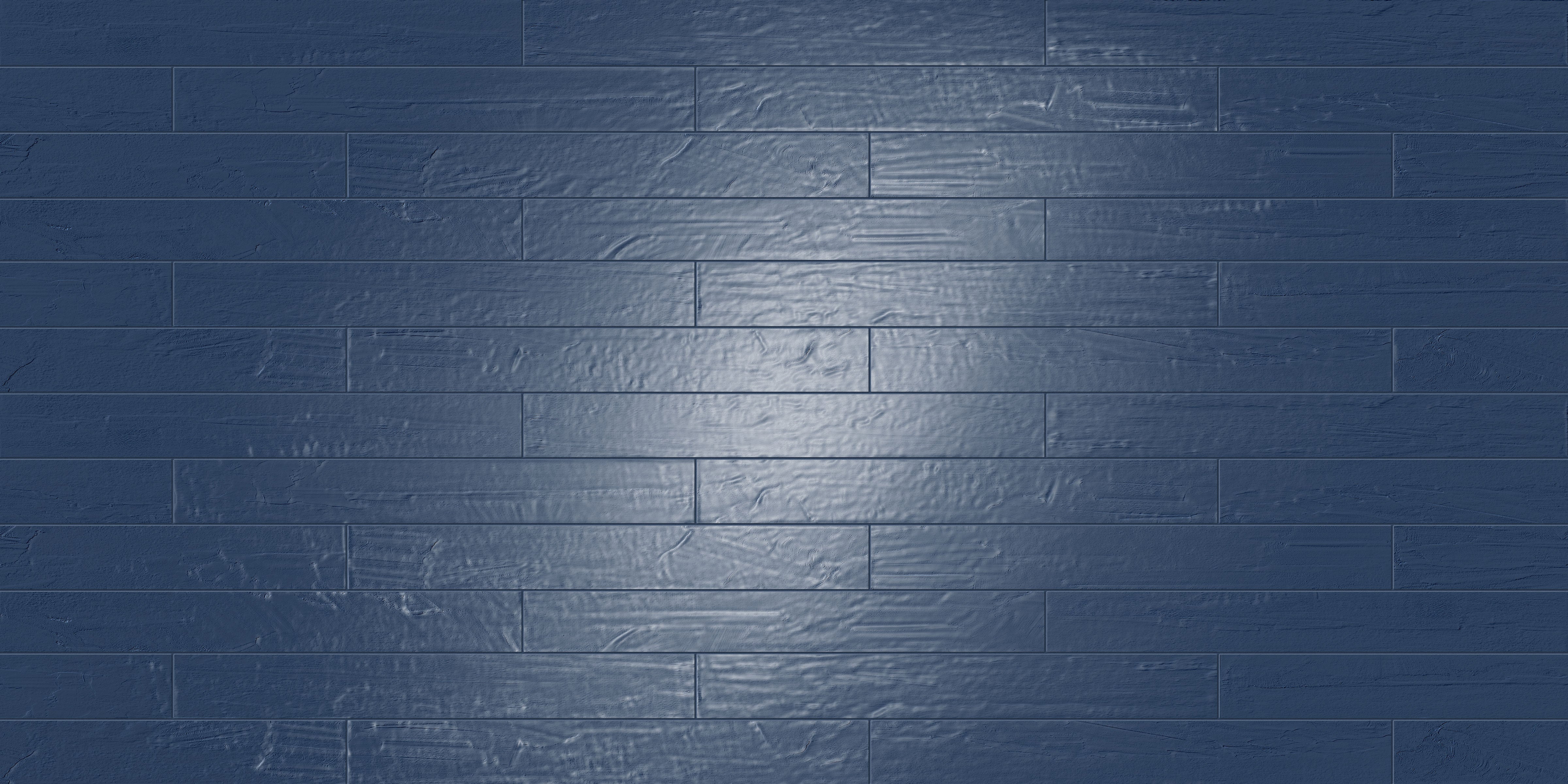 Playful 3x24 Glossy Porcelain Tile in Navy
