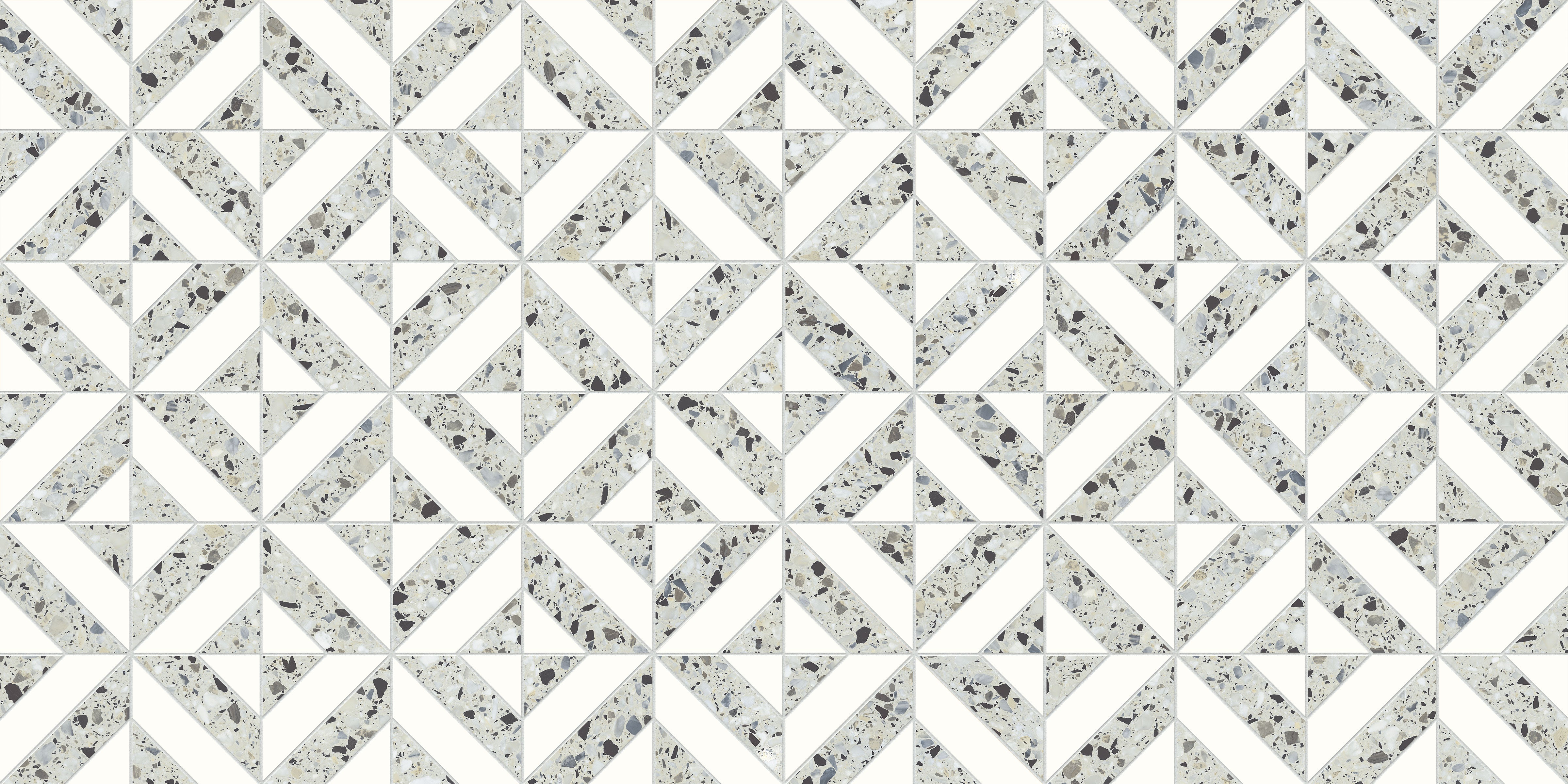 Terrazzo Allure™ 12x12 Matte Iconic Deco Porcelain Tile in Azure