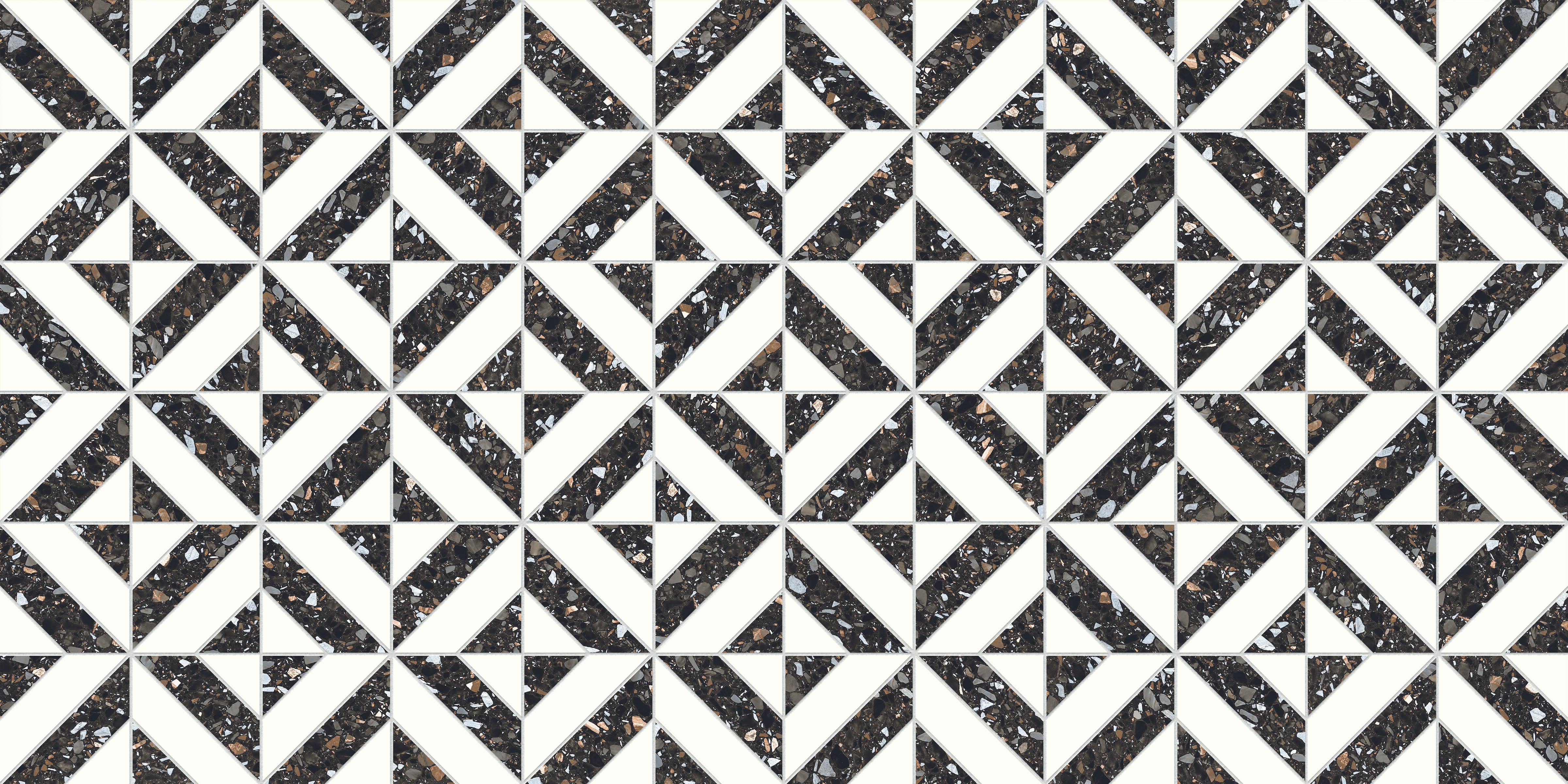 Terrazzo Allure™ 12x12 Matte Iconic Deco Porcelain Tile in Constellation