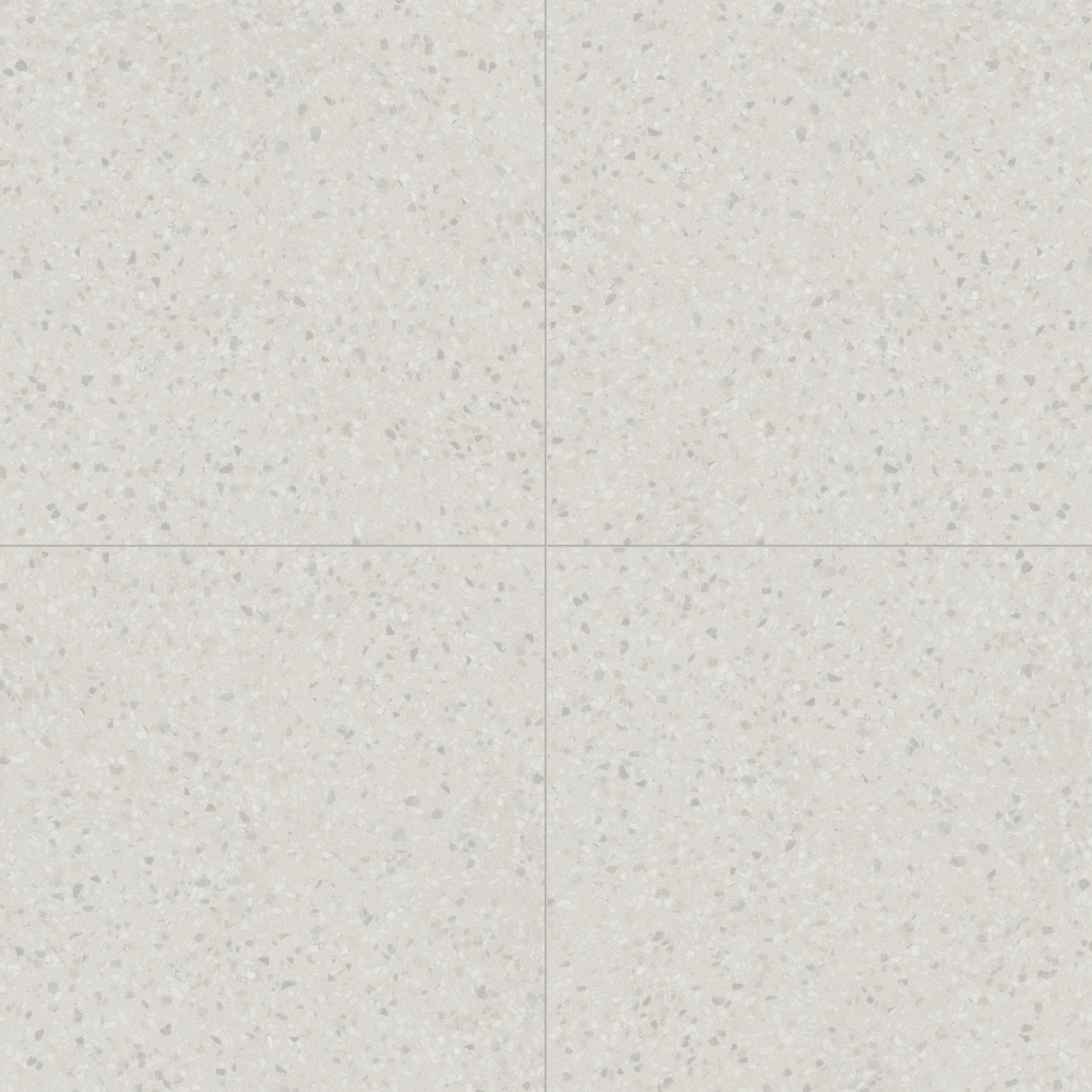 Terrazzo Allure™ 48x48 Matte Porcelain Tile in Snow
