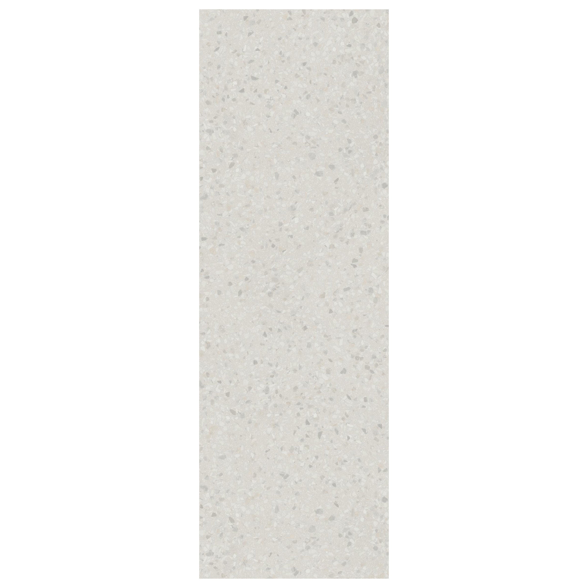 Terrazzo Allure™ Pre-Fab 32x96 Matte Porcelain Tile in Snow